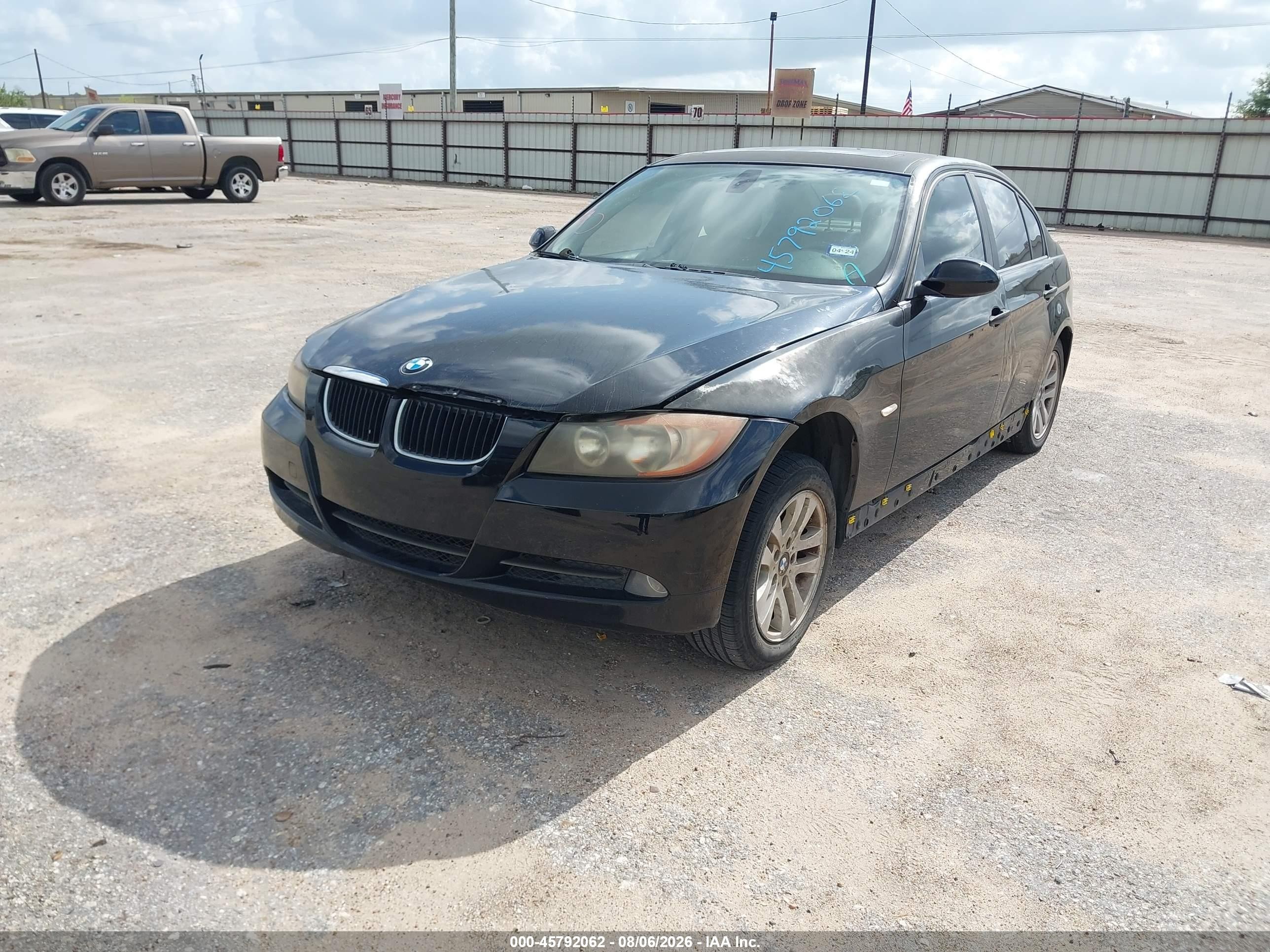 2007 Bmw 328i   Black vin: WBAVA33587PV63985