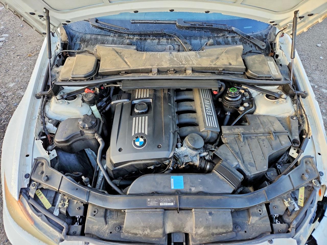 2007 Bmw 328 I White vin: WBAVA33597KX75890