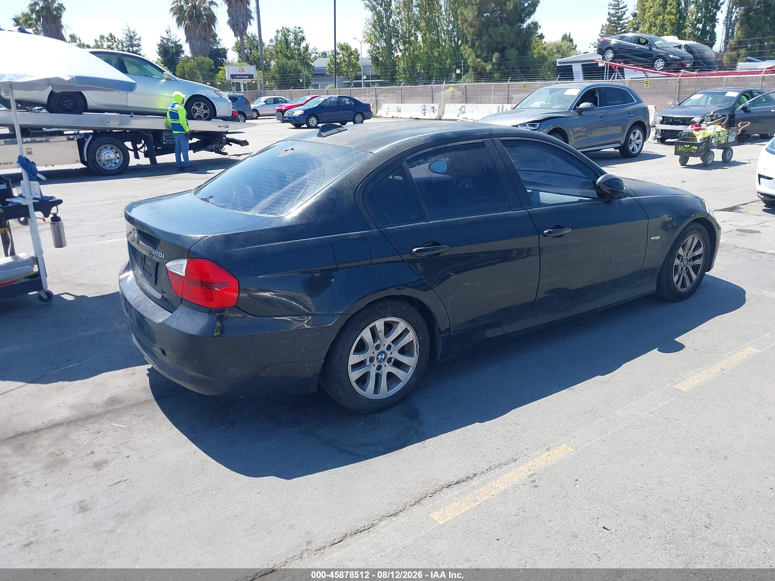 2007 Bmw 328i   Black vin: WBAVA33597PV66765