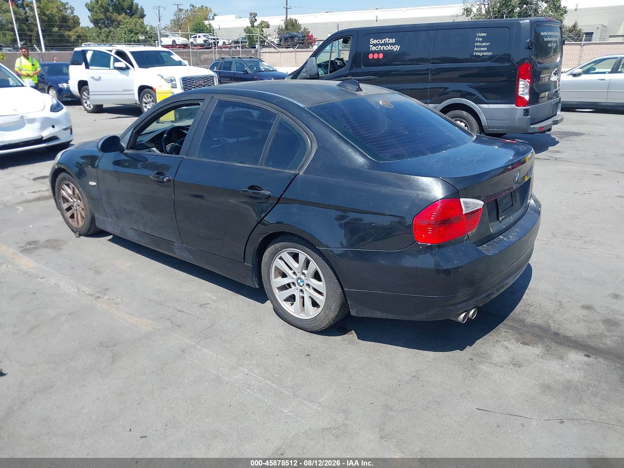 2007 Bmw 328i   Black vin: WBAVA33597PV66765