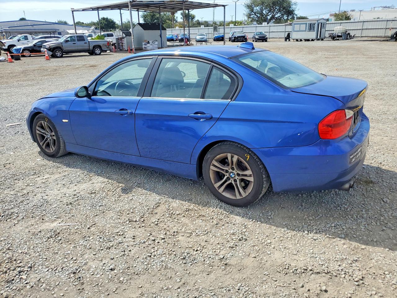 2008 Bmw 328 I Blue vin: WBAVA33598KX87555