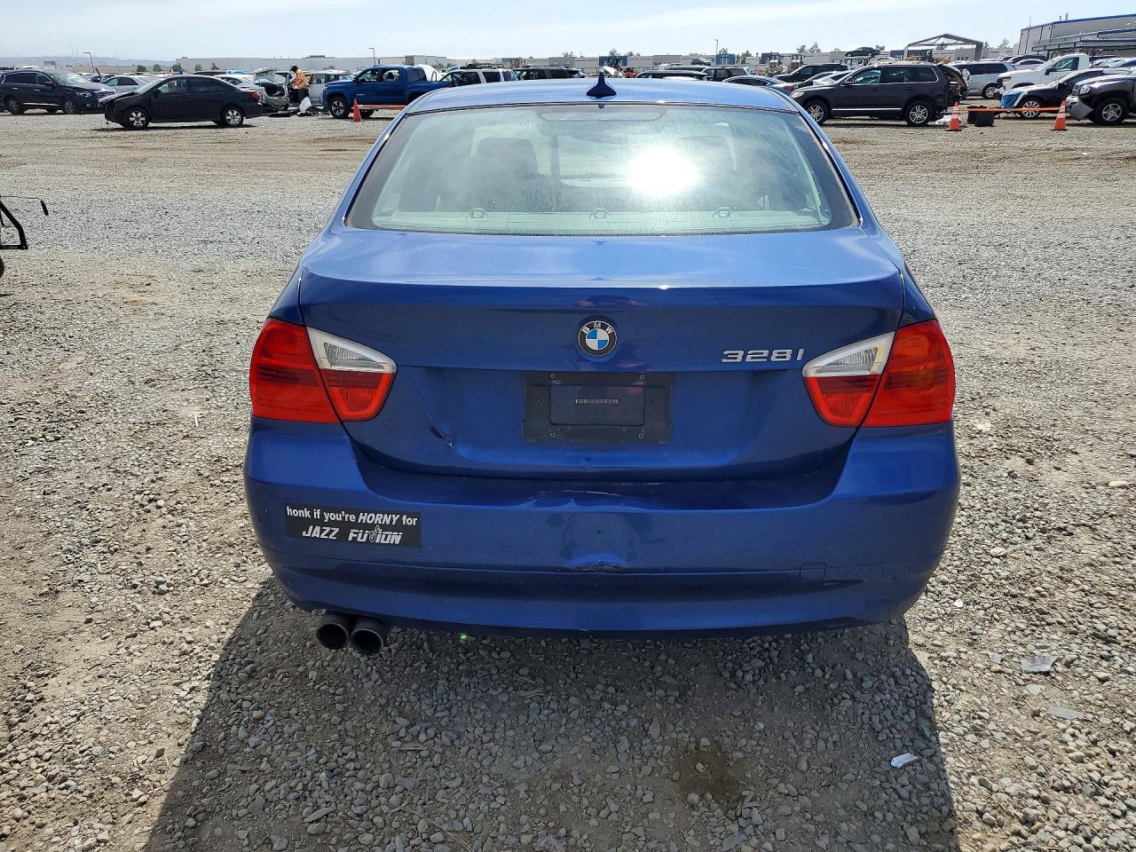 2008 Bmw 328 I Blue vin: WBAVA33598KX87555
