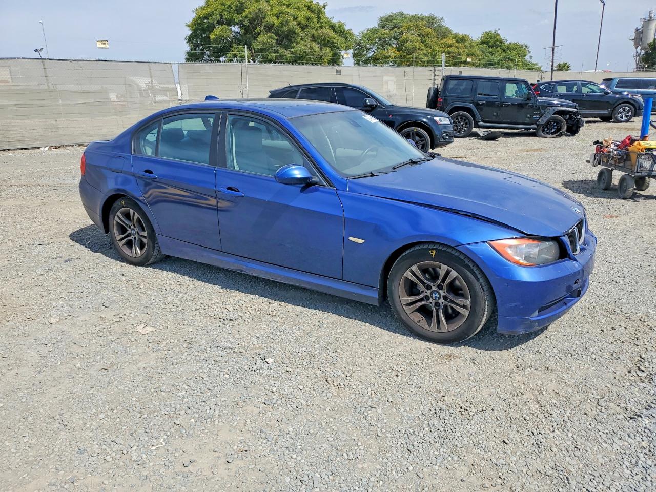 2008 Bmw 328 I Blue vin: WBAVA33598KX87555