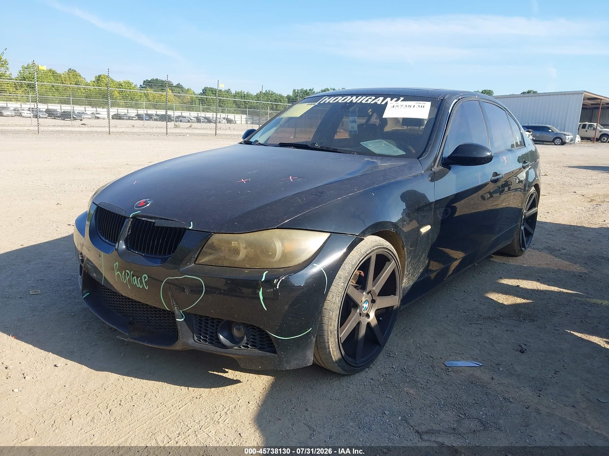 2007 Bmw 328i   Black vin: WBAVA335X7KX81844