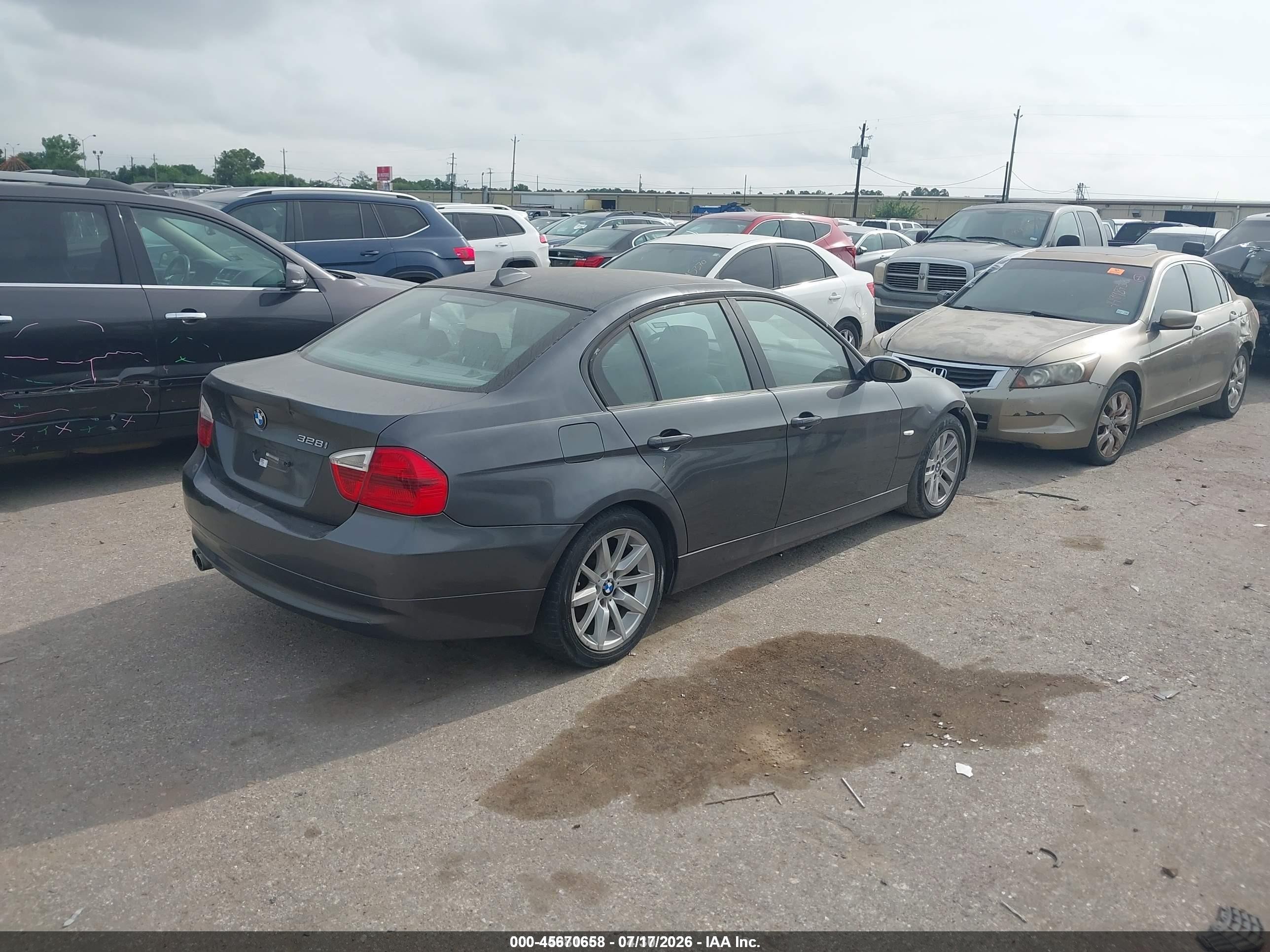 2007 Bmw 328i   Серый vin: WBAVA335X7P140065