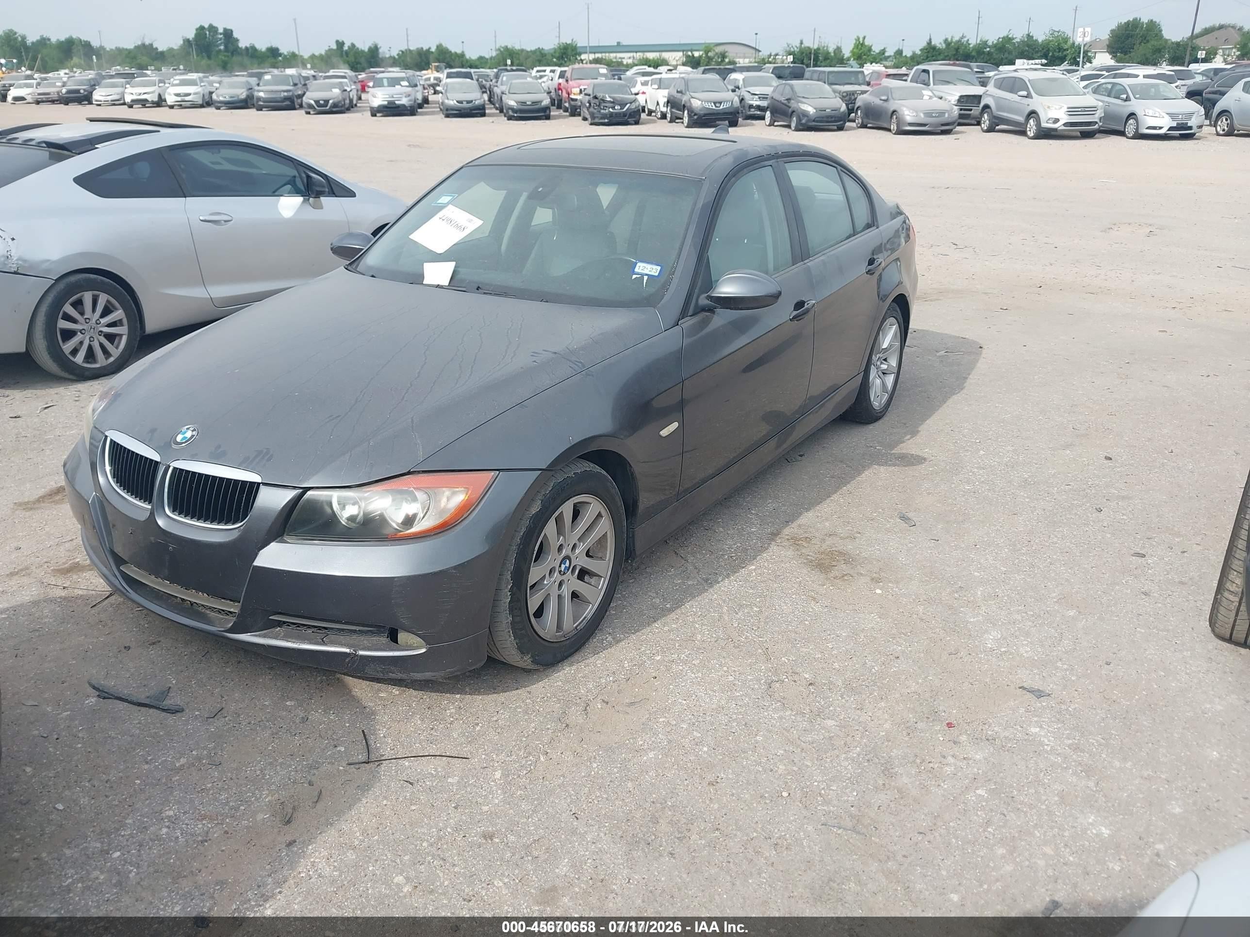 2007 Bmw 328i   Серый vin: WBAVA335X7P140065