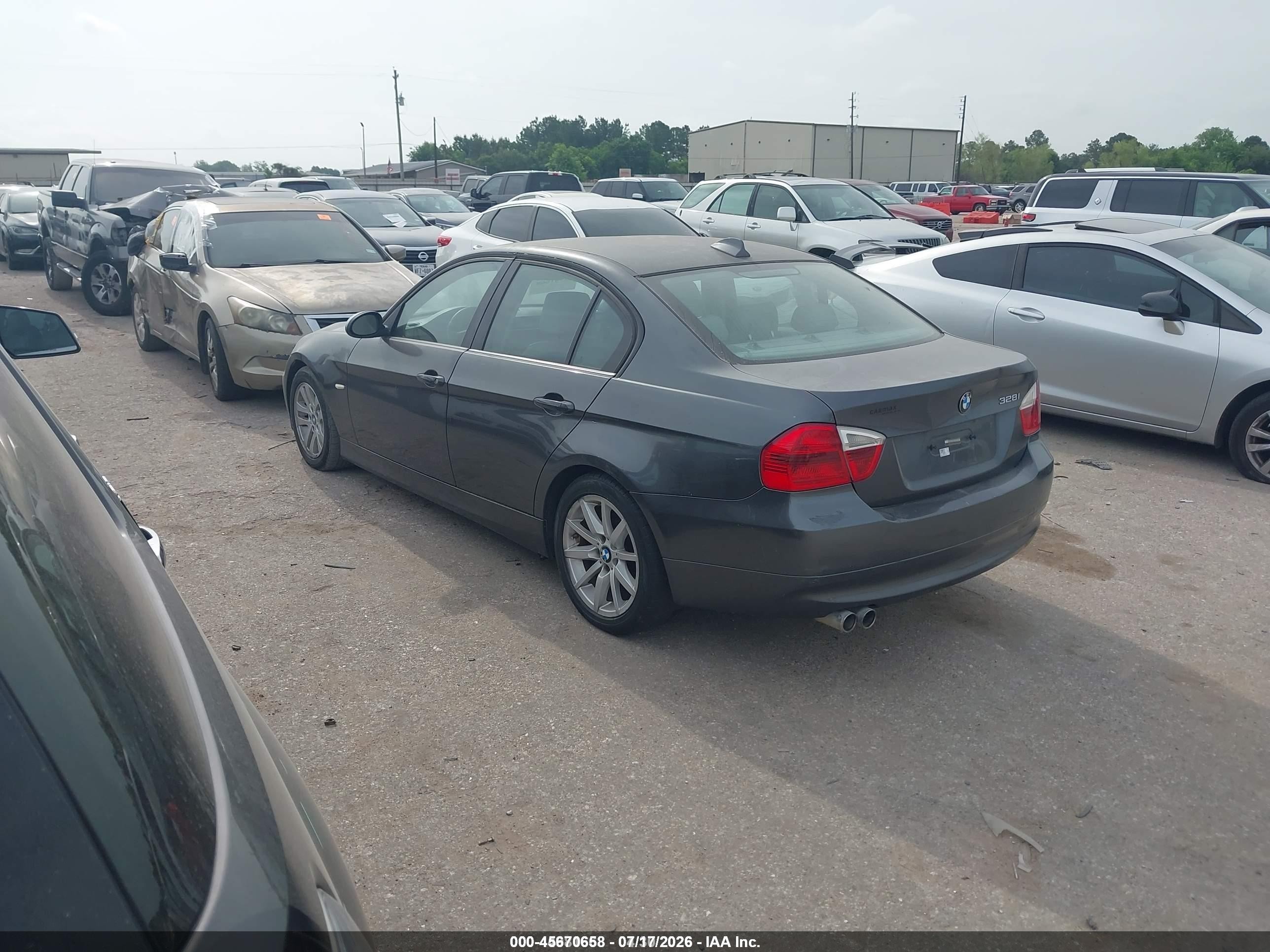 2007 Bmw 328i   Серый vin: WBAVA335X7P140065
