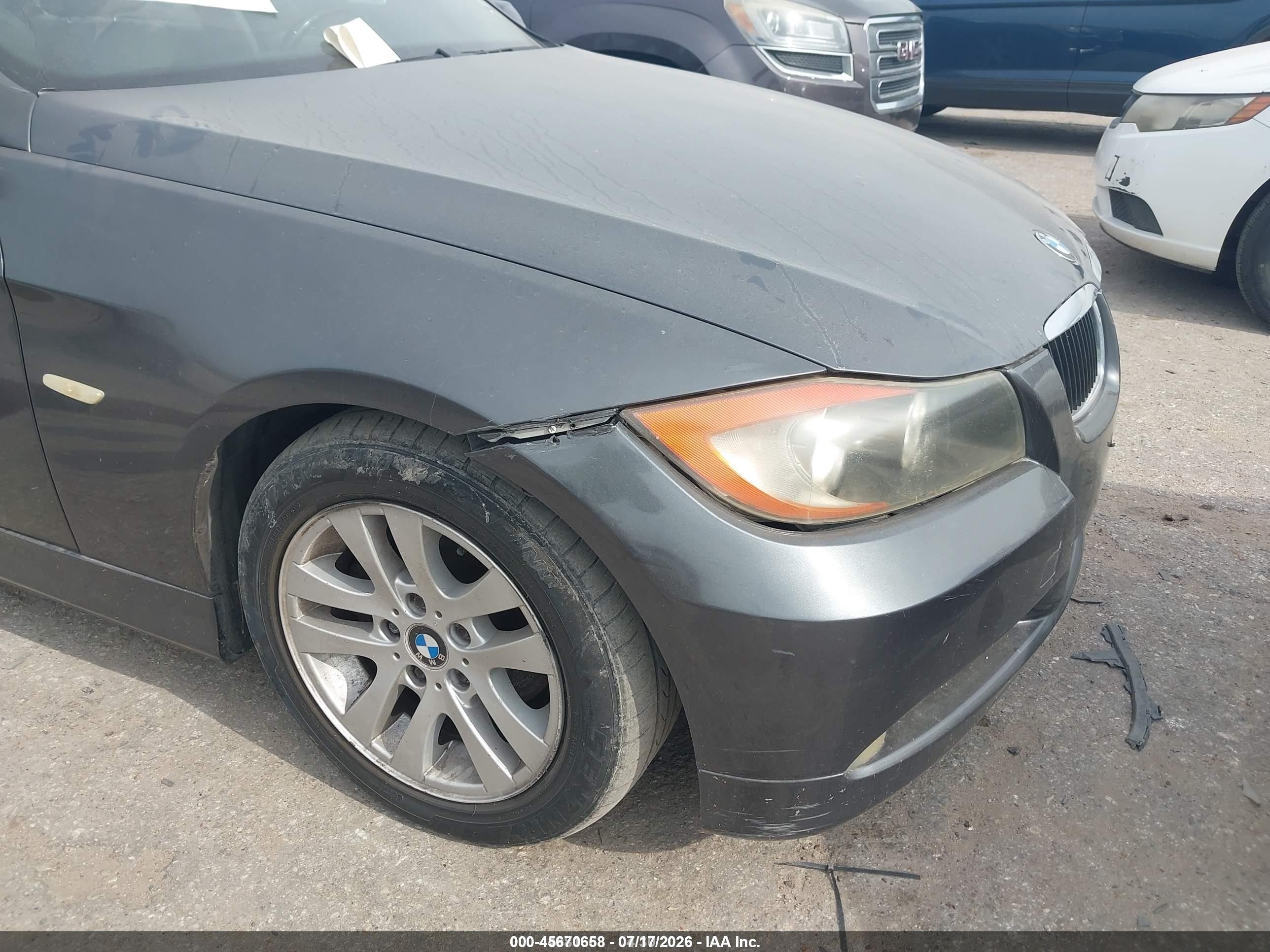 2007 Bmw 328i   Серый vin: WBAVA335X7P140065