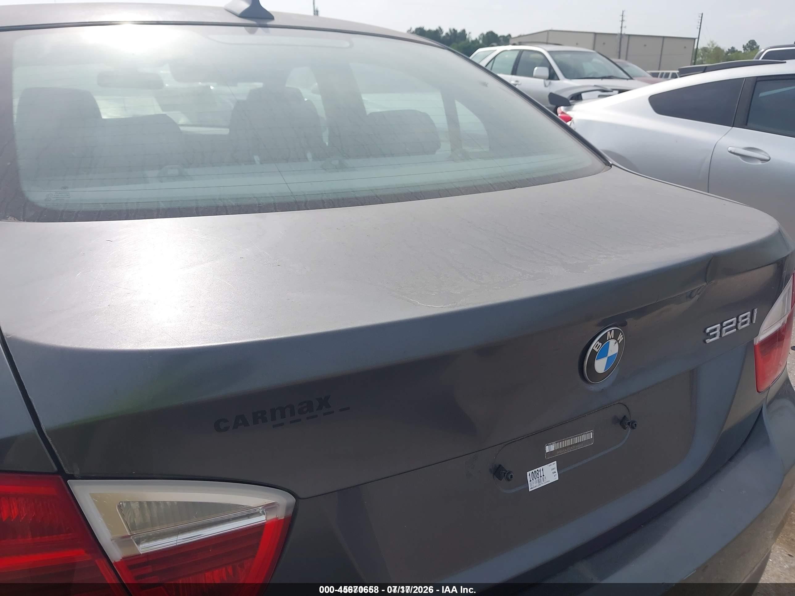 2007 Bmw 328i   Серый vin: WBAVA335X7P140065