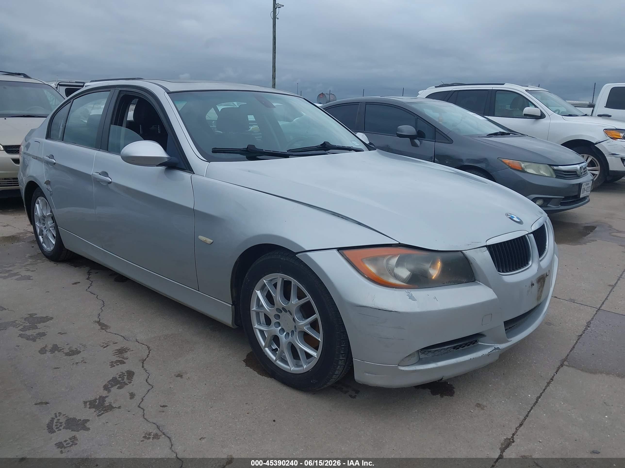 2007 Bmw 328i   Silver vin: WBAVA335X7PV65057