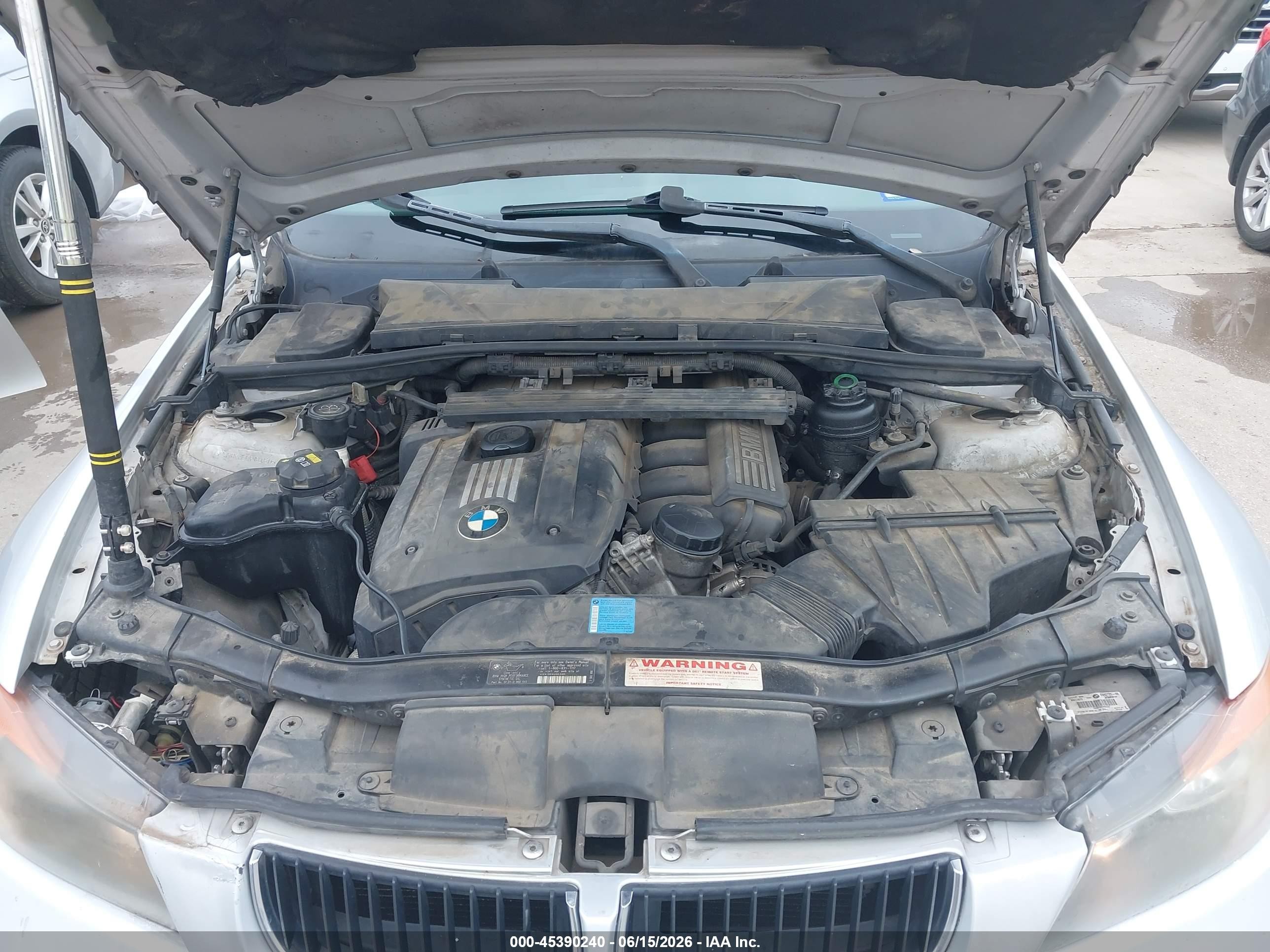 2007 Bmw 328i   Silver vin: WBAVA335X7PV65057