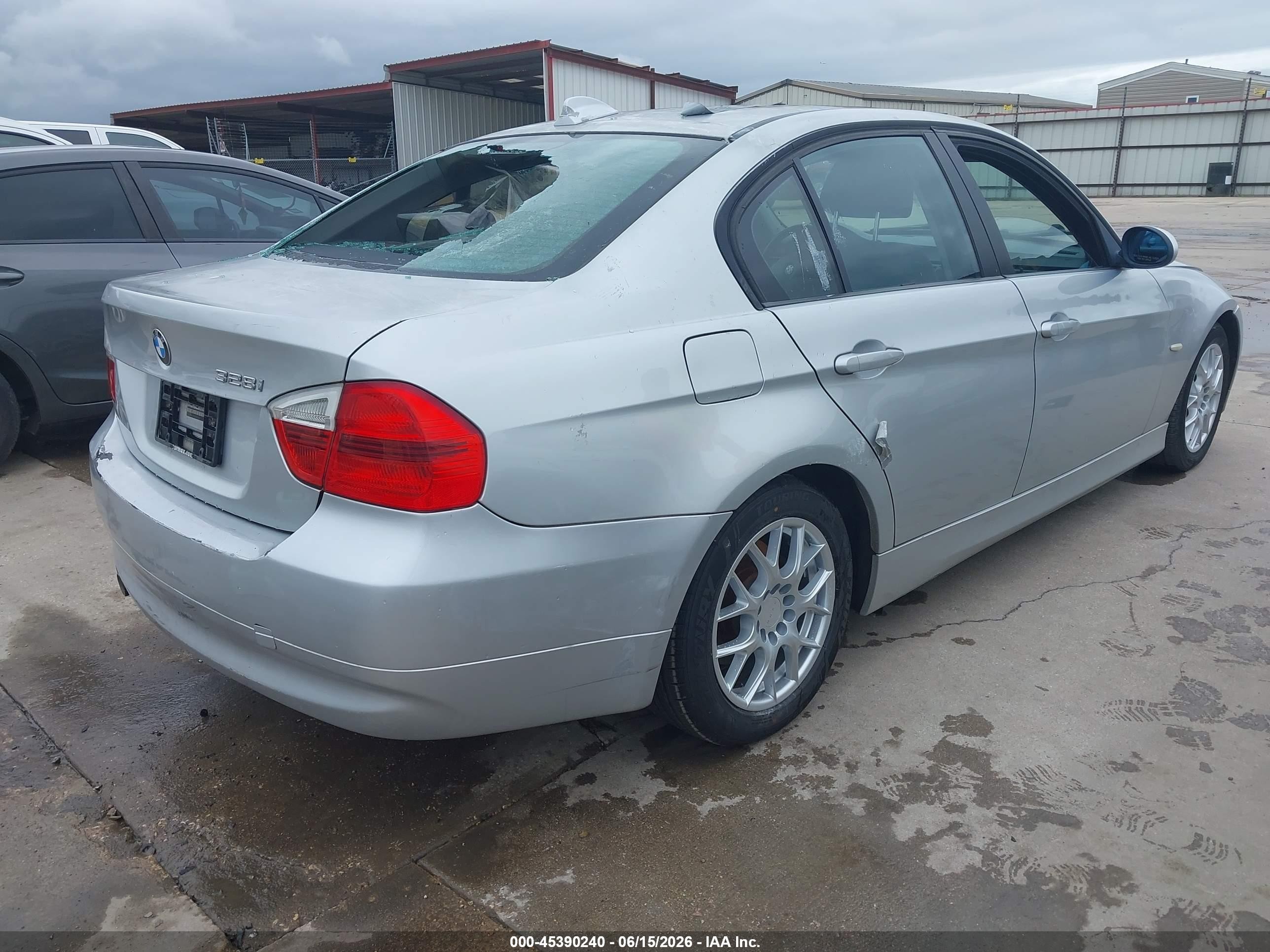 2007 Bmw 328i   Silver vin: WBAVA335X7PV65057