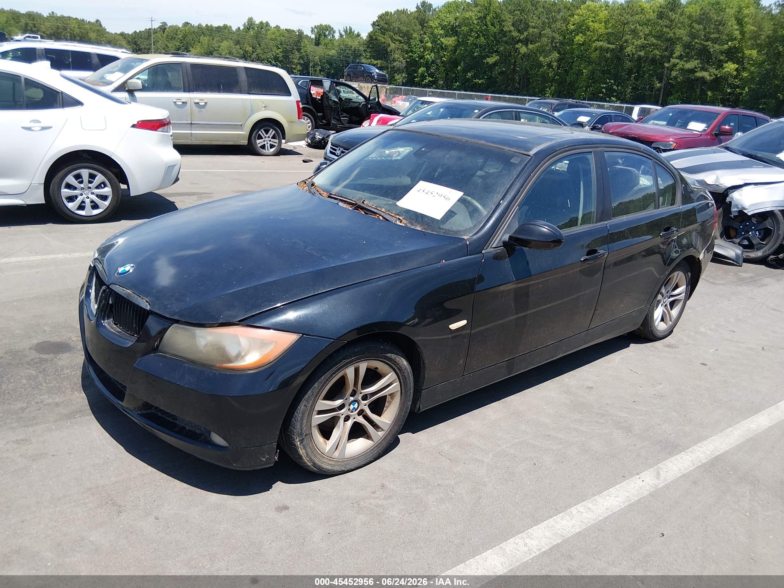 2008 Bmw 328i   Black vin: WBAVA335X8FV66748