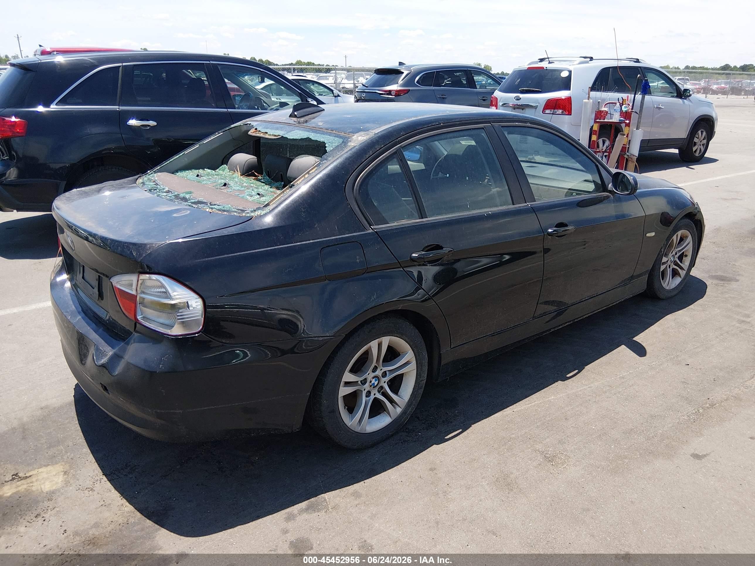2008 Bmw 328i   Black vin: WBAVA335X8FV66748