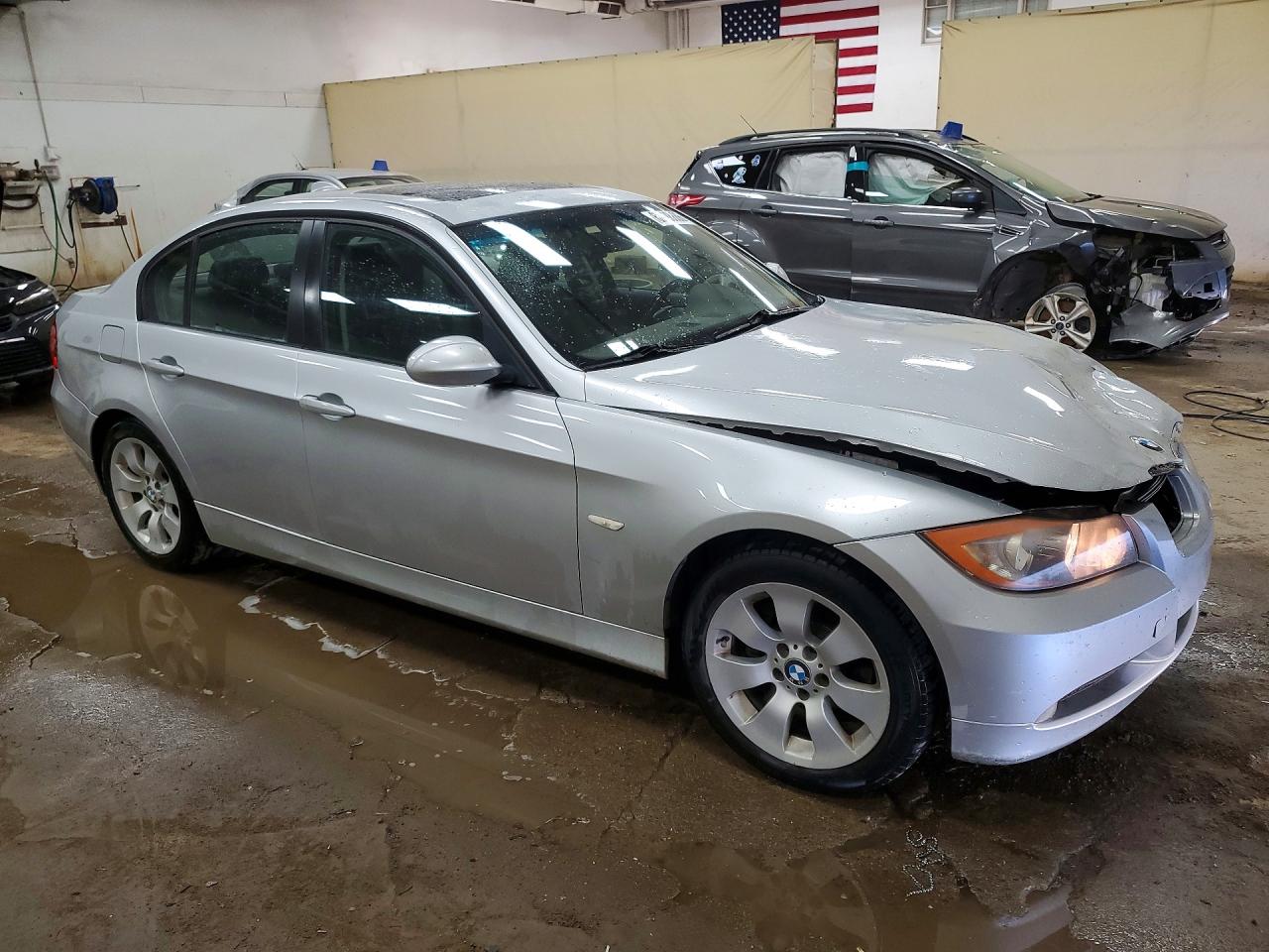 2007 Bmw 328 I Silver vin: WBAVA37507NE25656