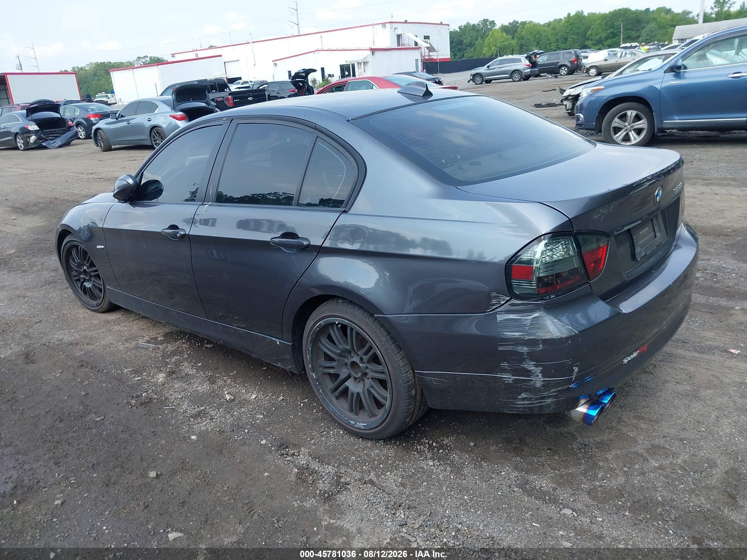 2008 Bmw 328i   Gray vin: WBAVA37508NL18153