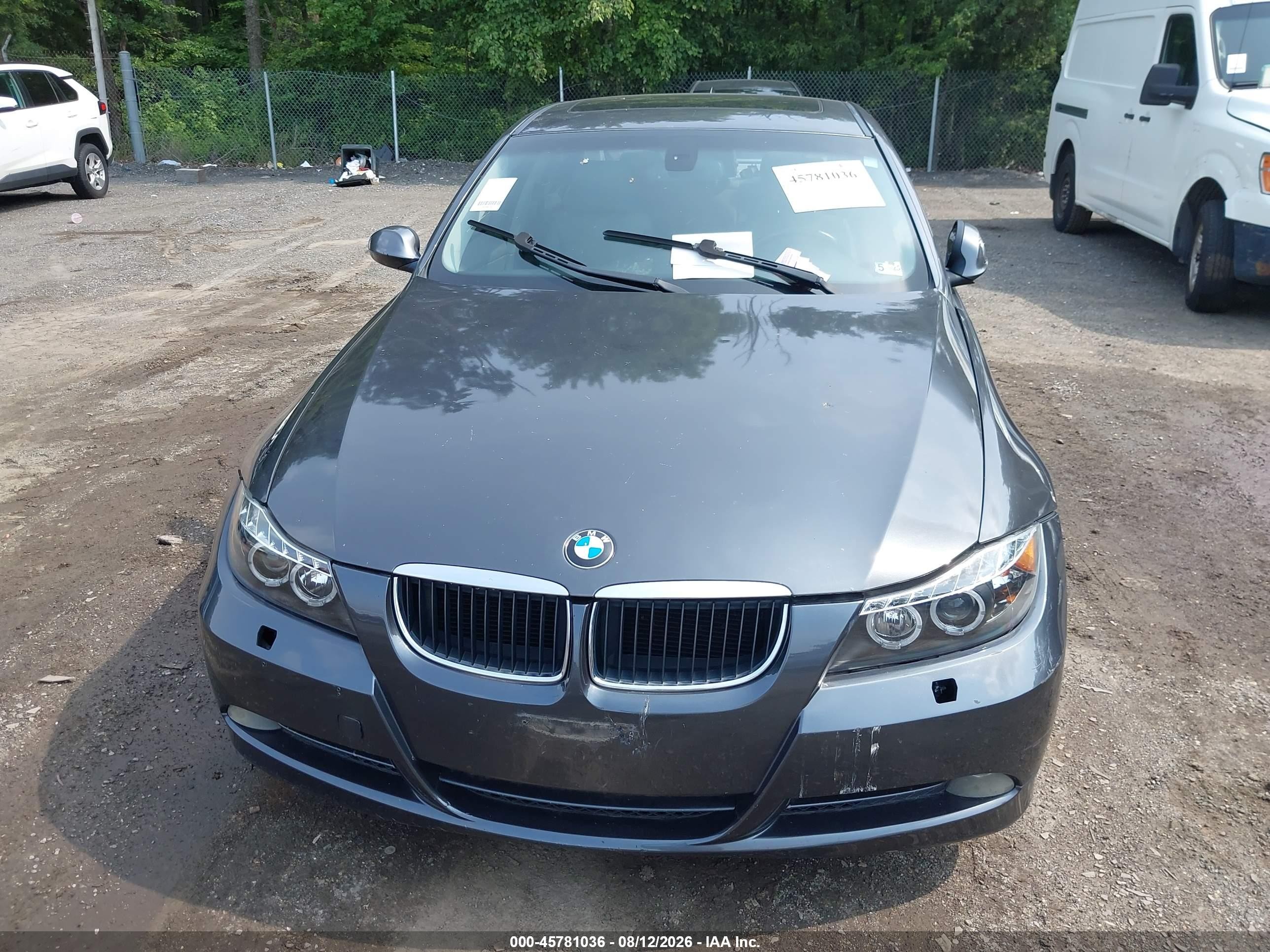 2008 Bmw 328i   Gray vin: WBAVA37508NL18153