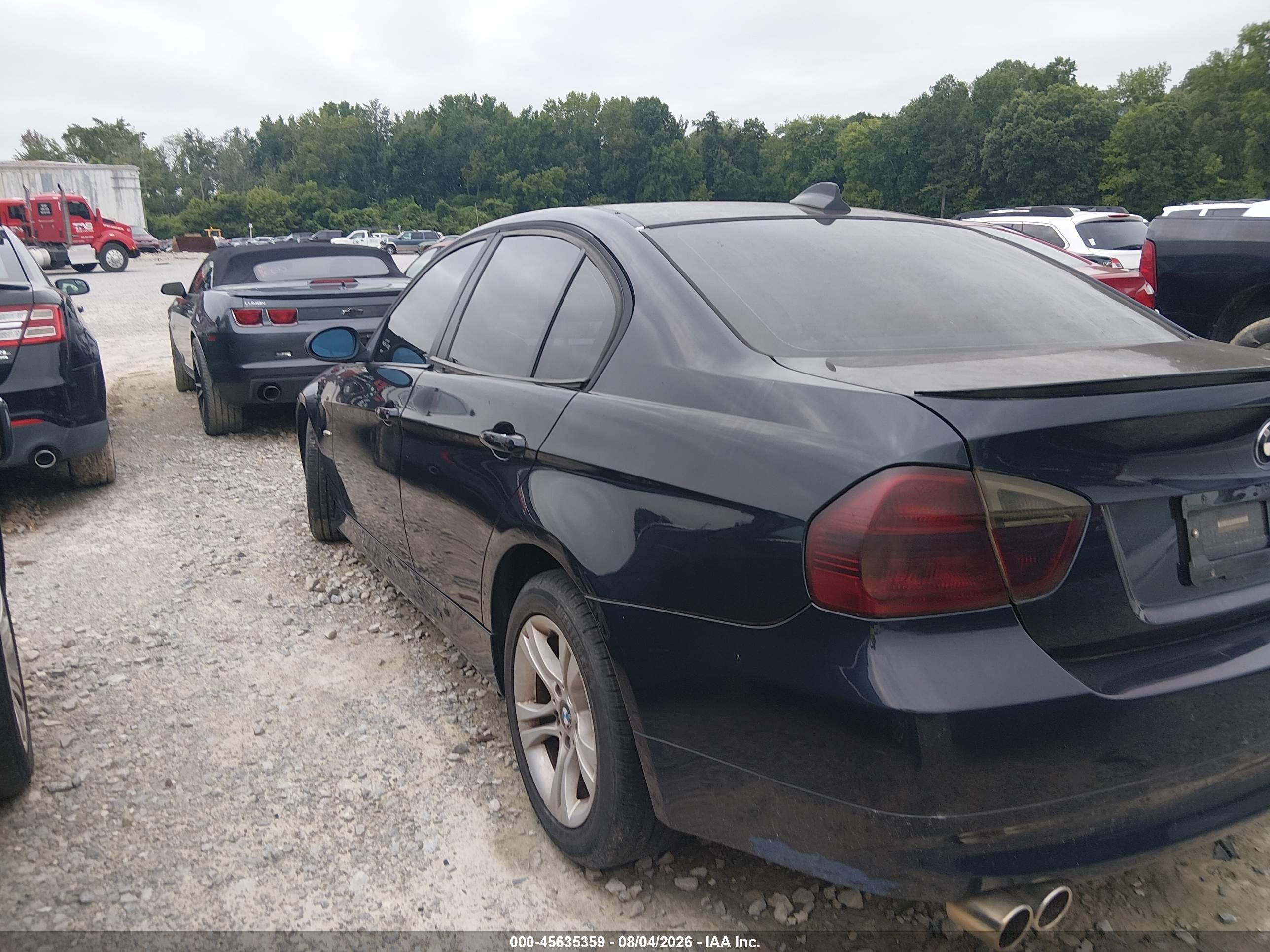 2008 Bmw 328i   Black vin: WBAVA37508NL48821