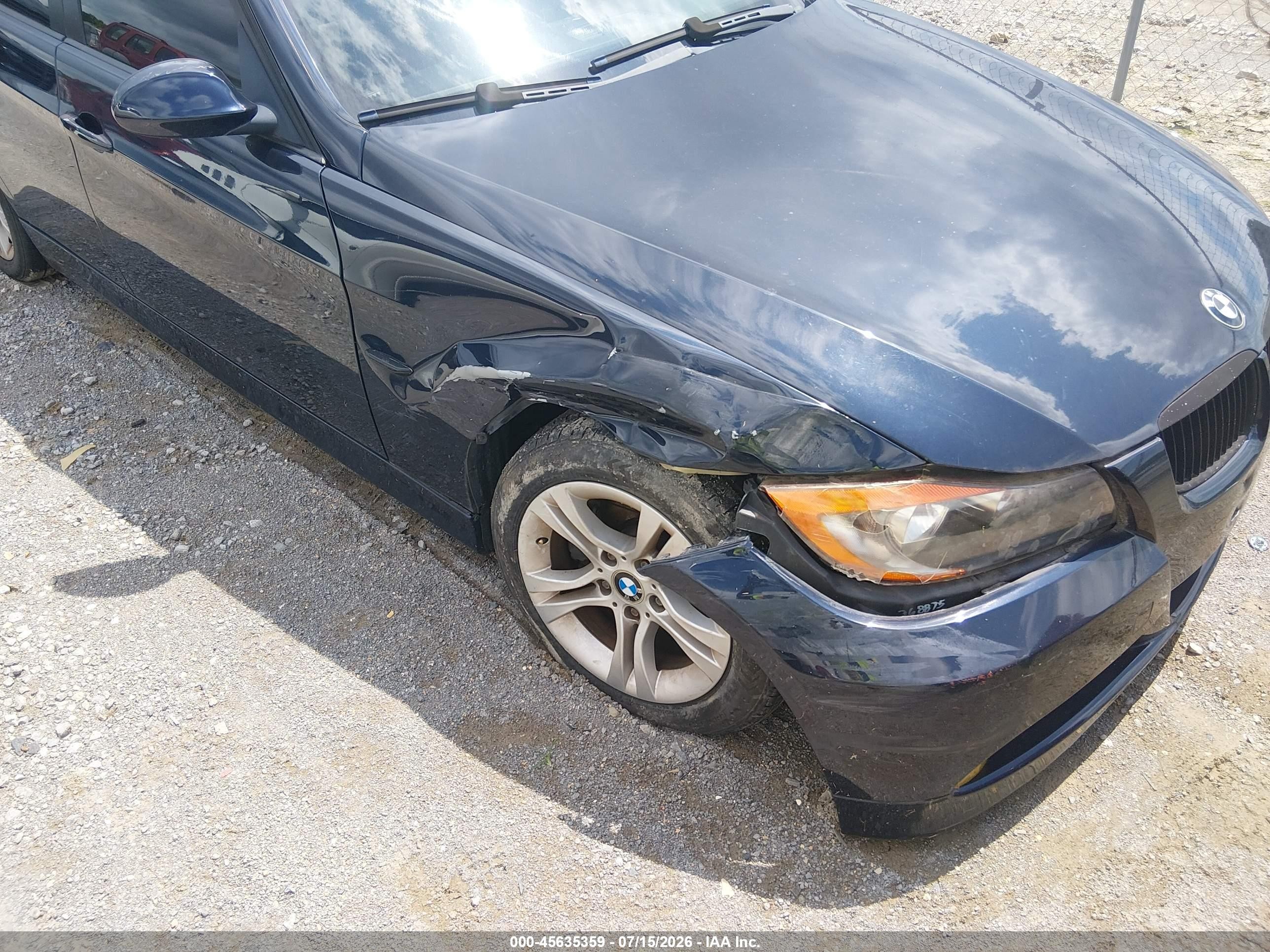 2008 Bmw 328i   Black vin: WBAVA37508NL48821