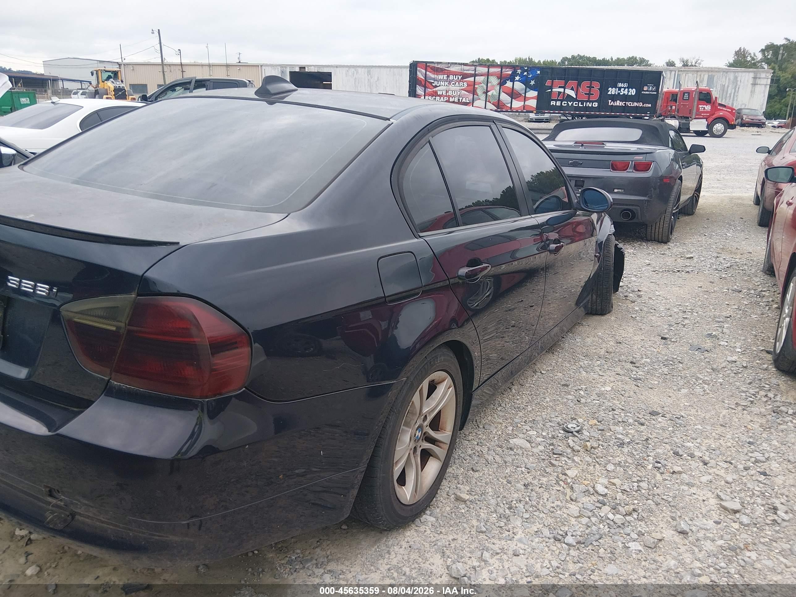2008 Bmw 328i   Black vin: WBAVA37508NL48821