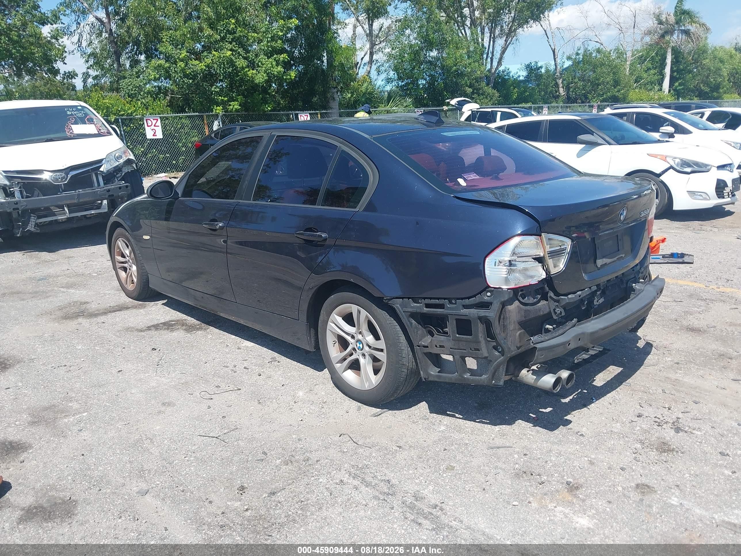 2008 Bmw 328i   Dark Blue vin: WBAVA37518NL45331