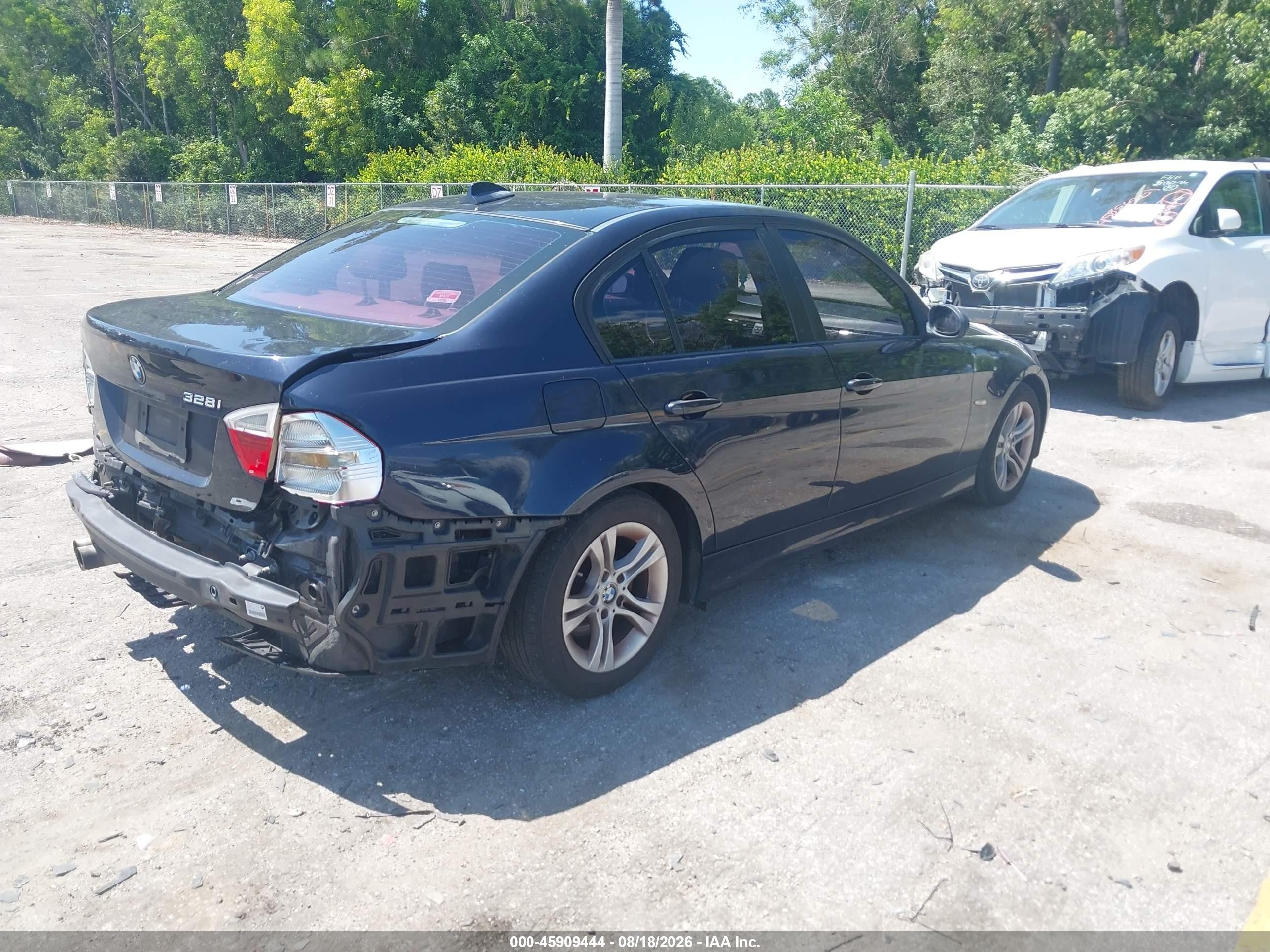 2008 Bmw 328i   Dark Blue vin: WBAVA37518NL45331