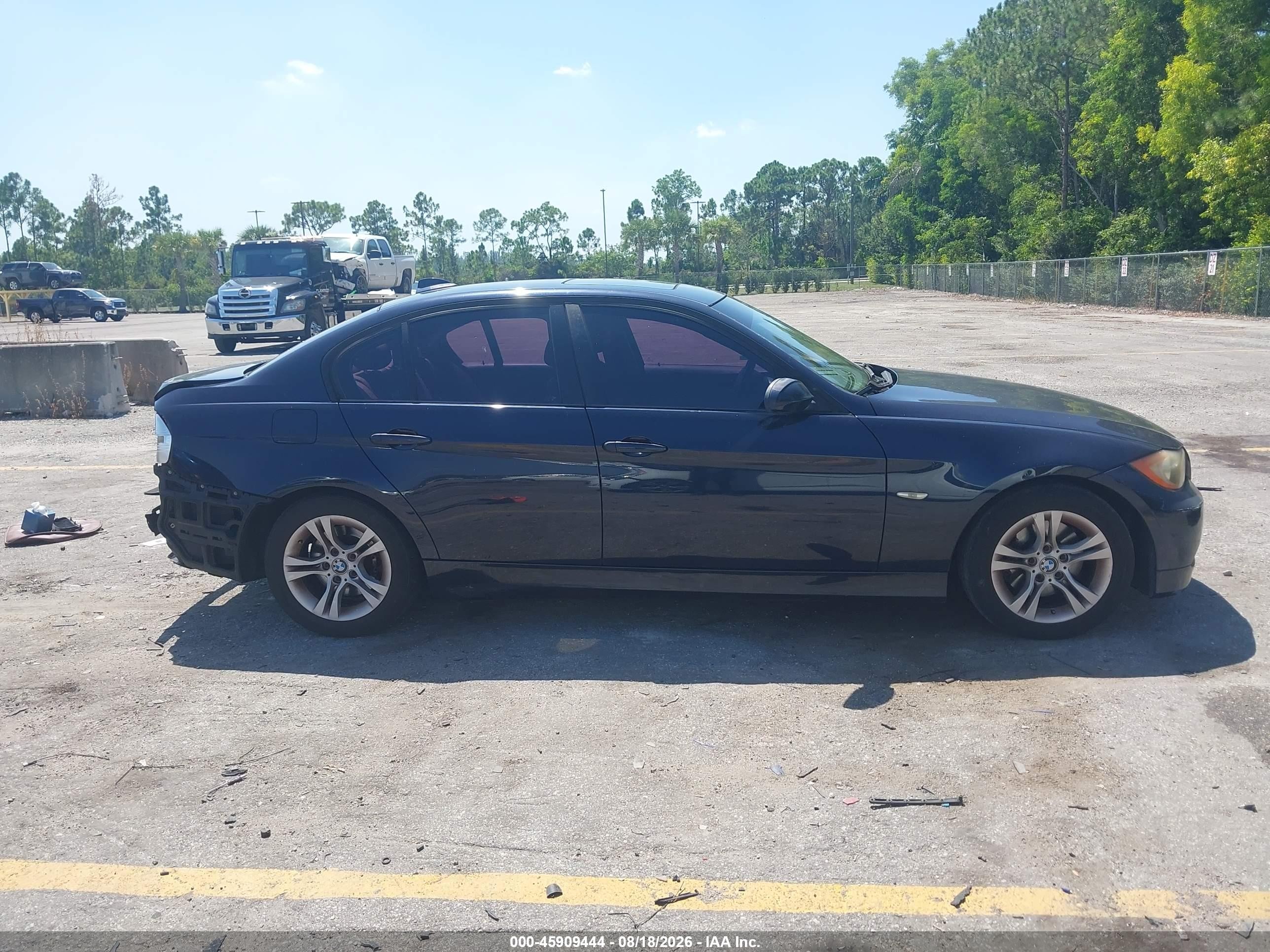 2008 Bmw 328i   Dark Blue vin: WBAVA37518NL45331
