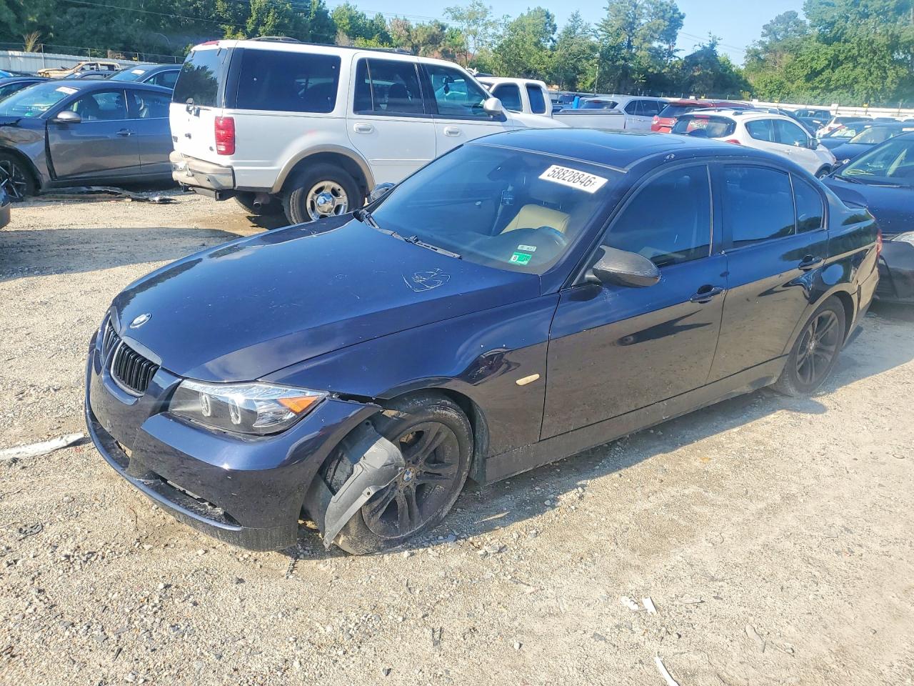 2008 Bmw 328i Black vin: WBAVA37528NL19529