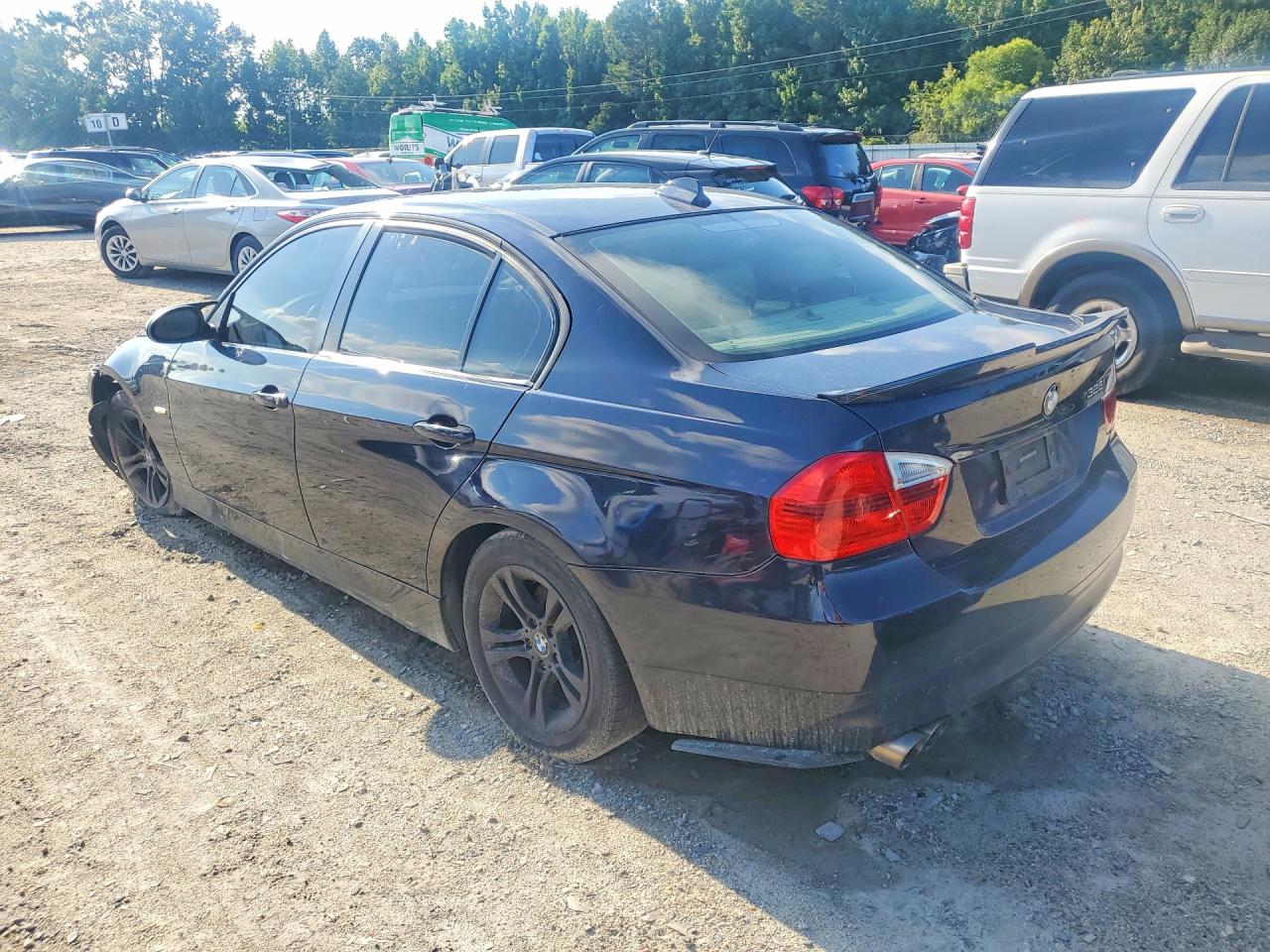 2008 Bmw 328i Black vin: WBAVA37528NL19529