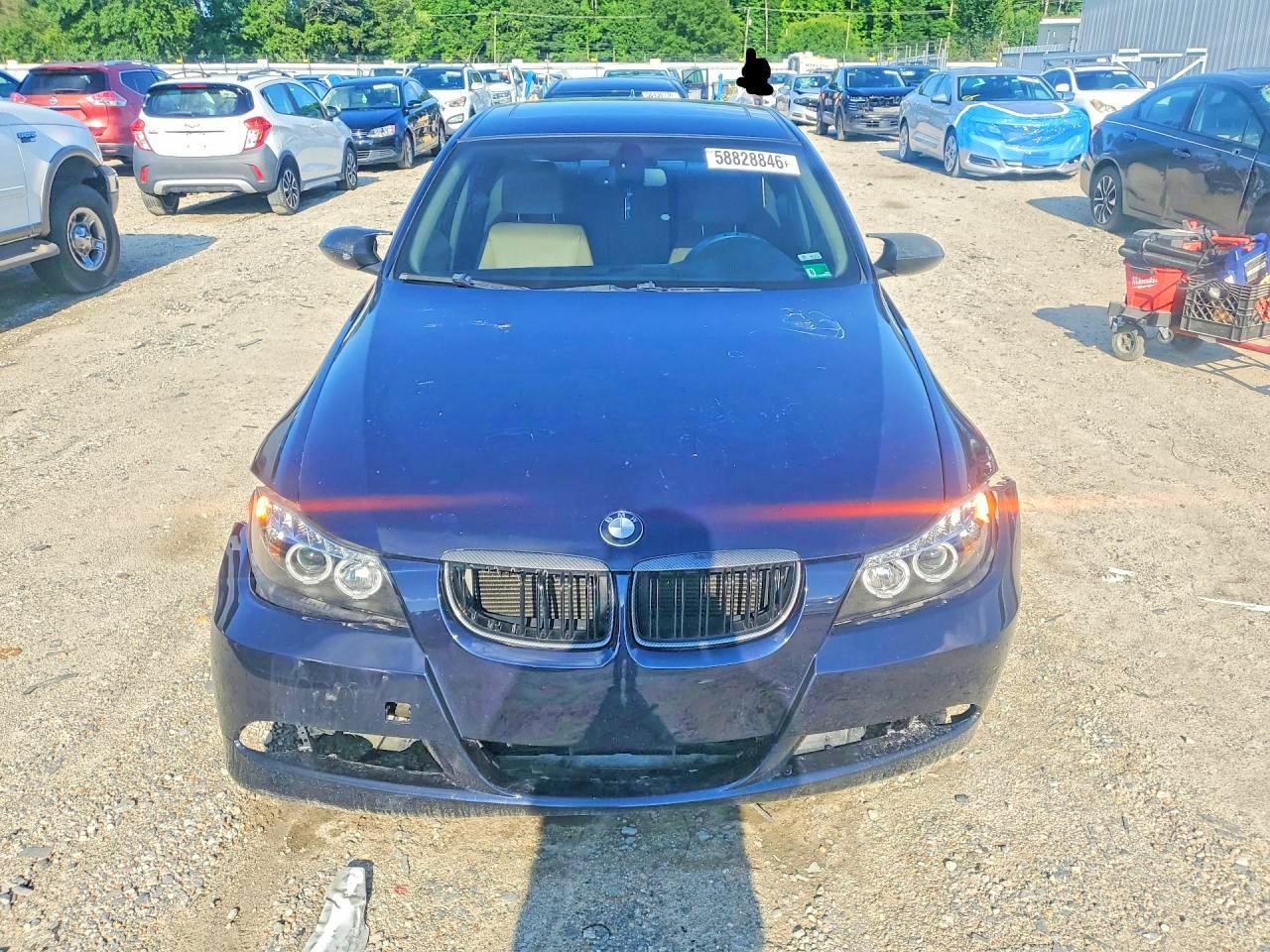 2008 Bmw 328i Black vin: WBAVA37528NL19529