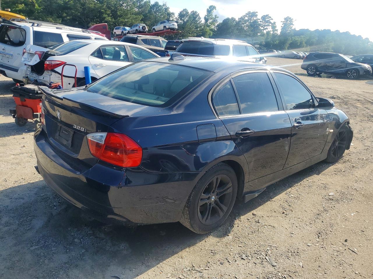 2008 Bmw 328i Black vin: WBAVA37528NL19529