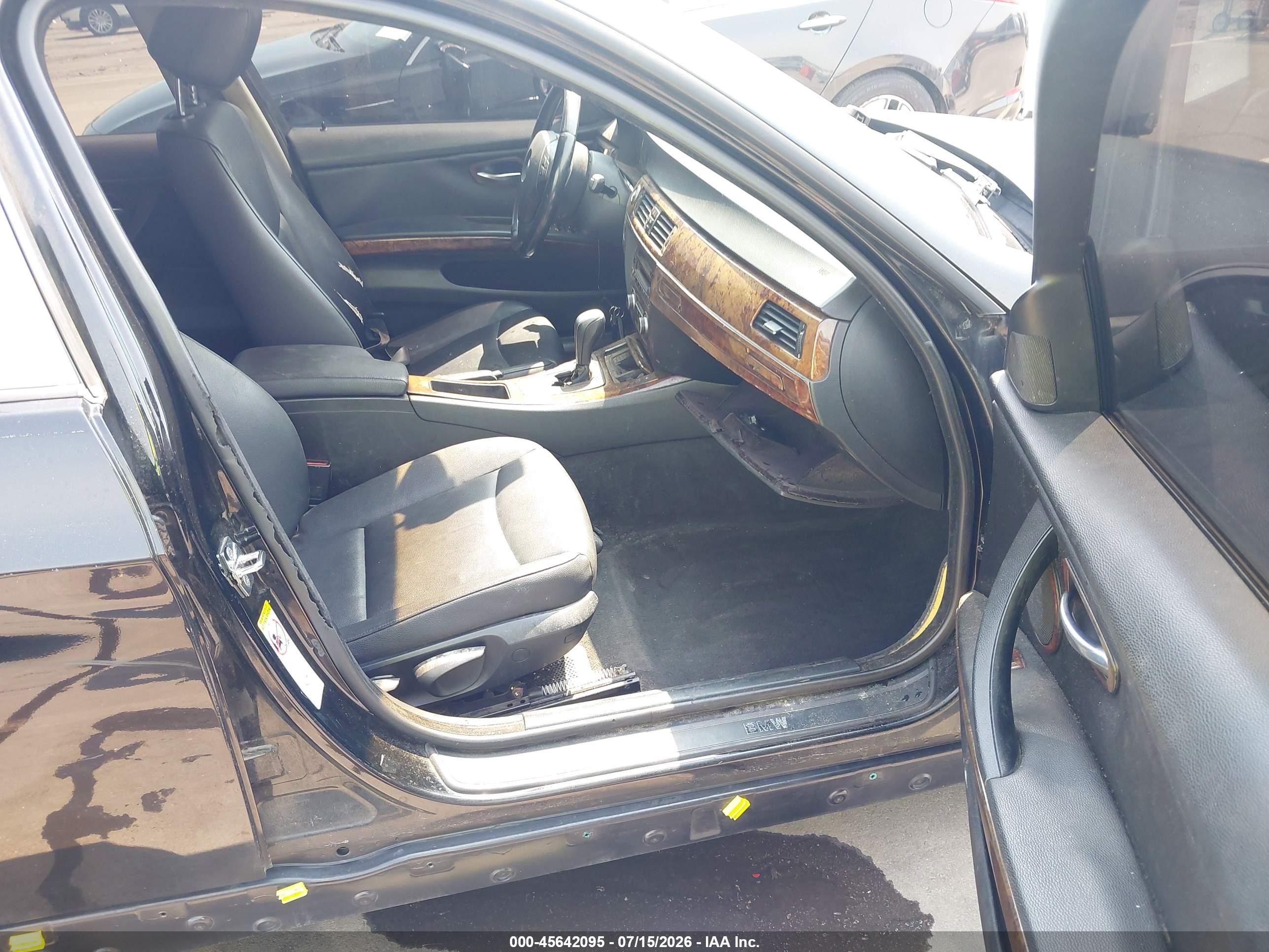 2007 Bmw 328i Black vin: WBAVA37537NE28860