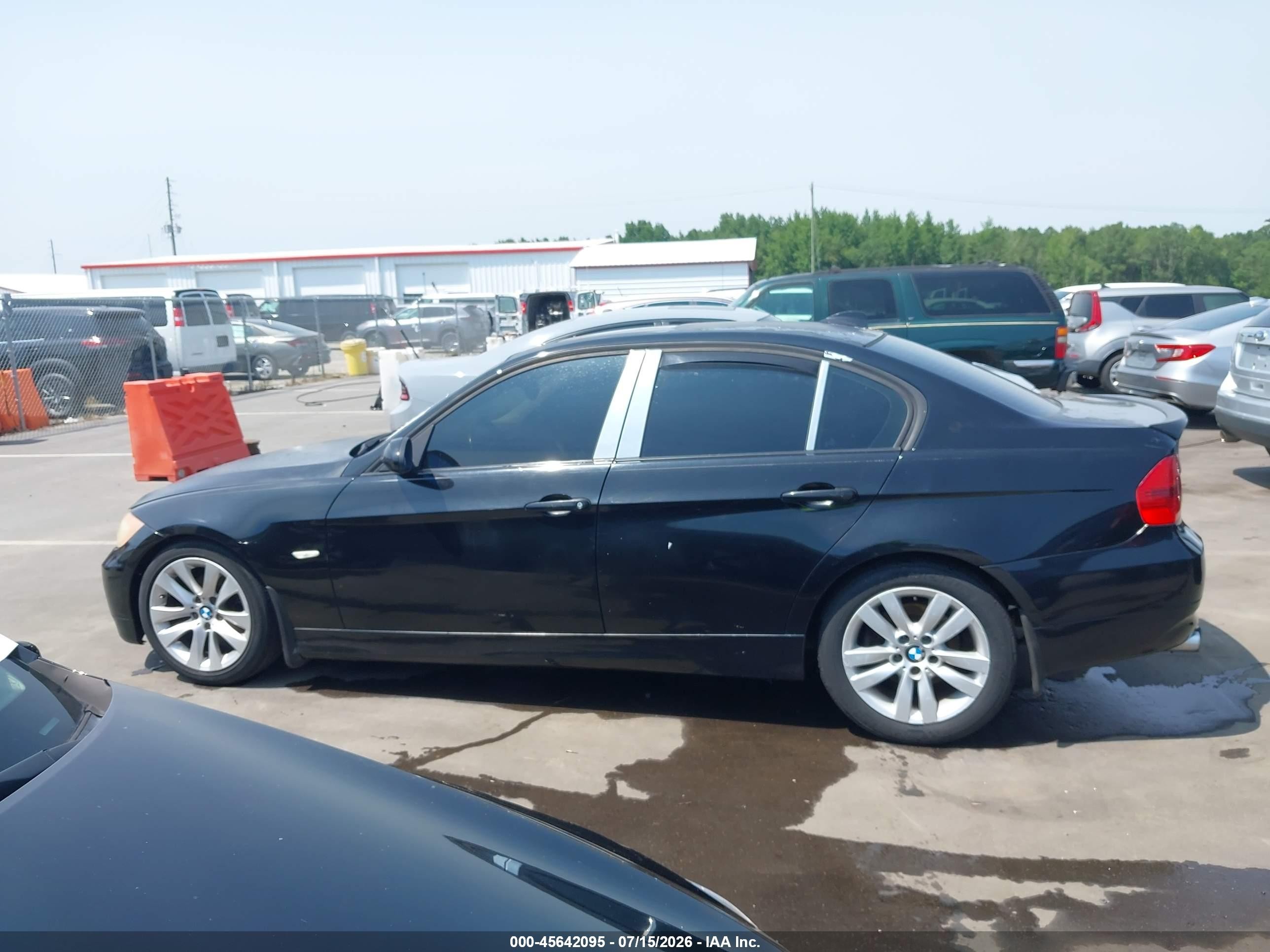 2007 Bmw 328i Black vin: WBAVA37537NE28860