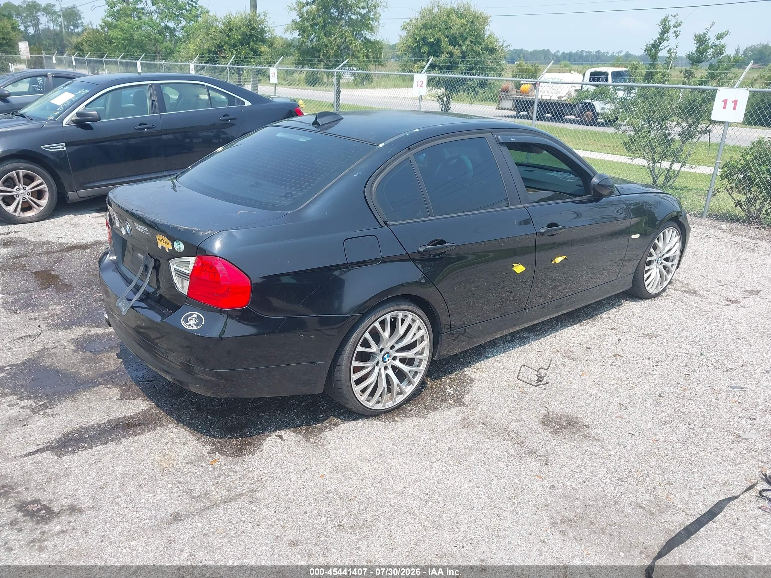2007 Bmw 328i   Черный vin: WBAVA37537NL14046