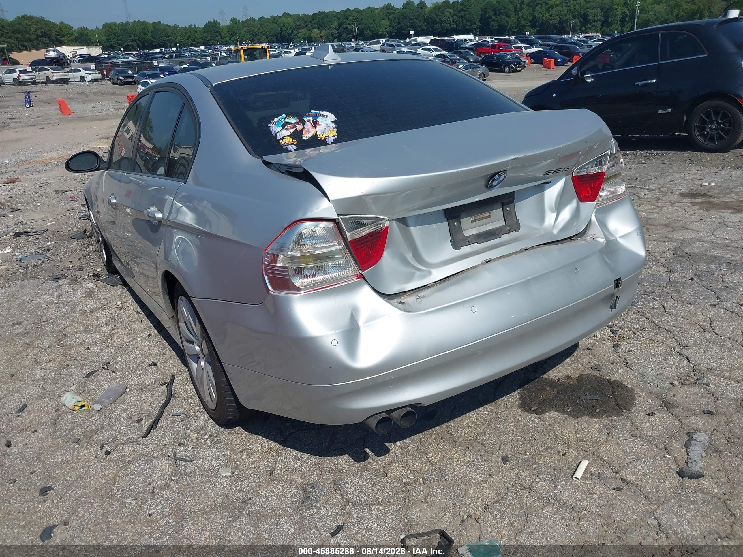 2007 Bmw 328i   Серебряный vin: WBAVA37537NL14161