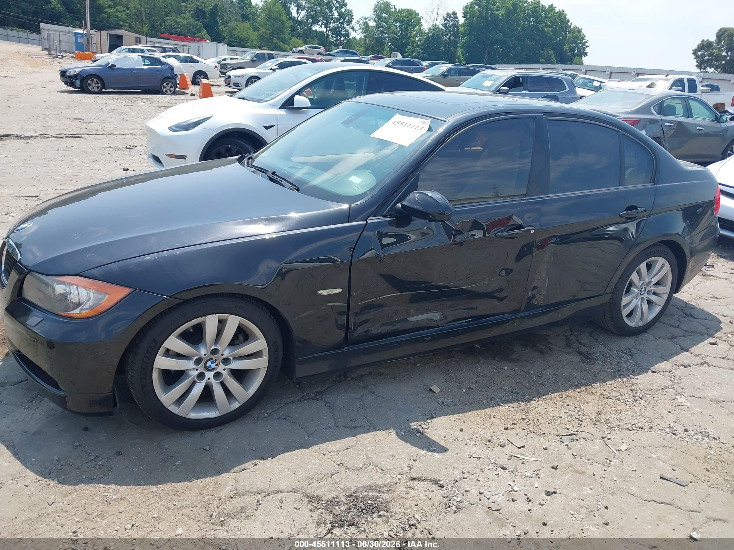 2007 Bmw 328i   Black vin: WBAVA37537NL16024