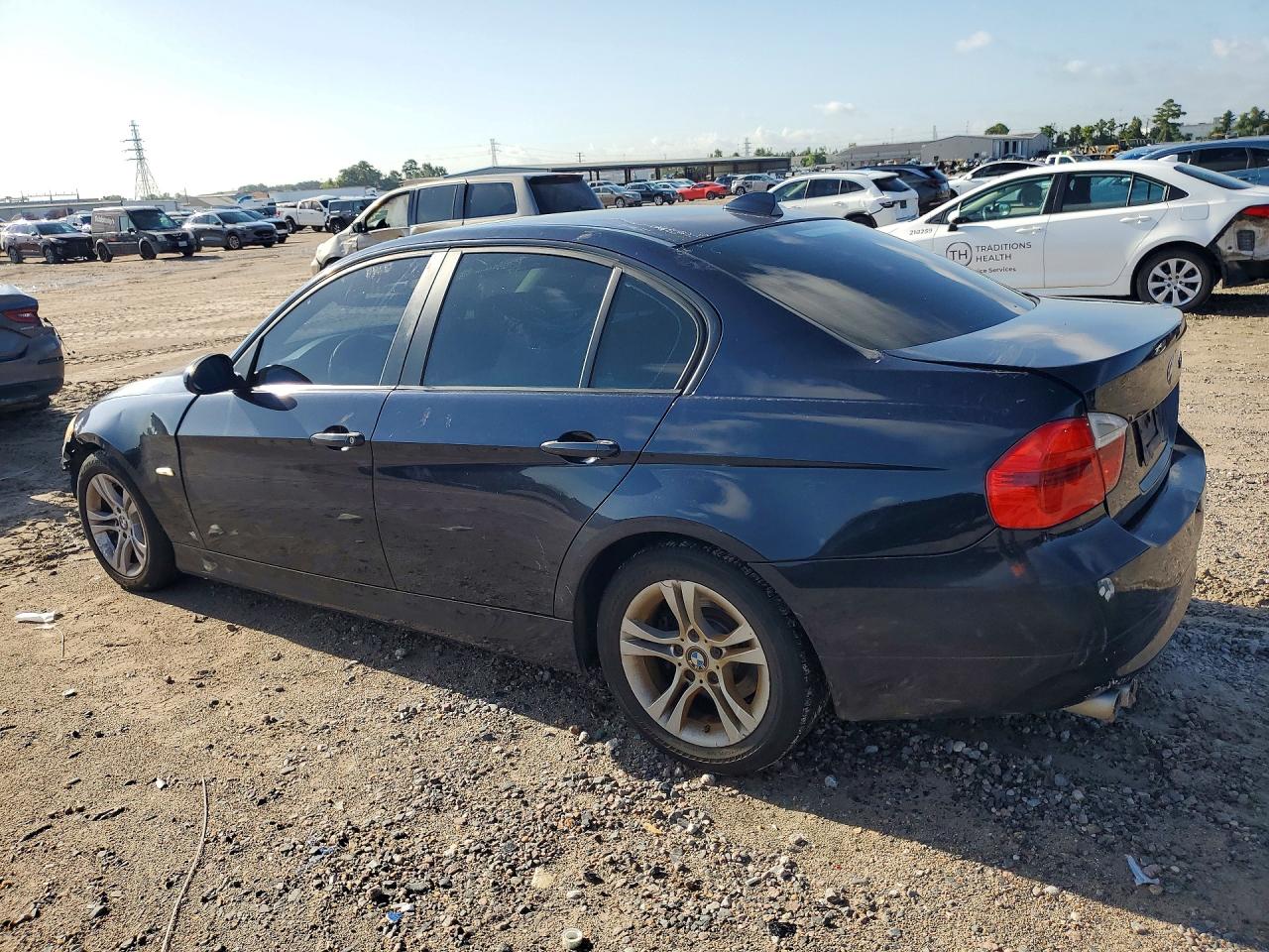 2008 Bmw 328 I Blue vin: WBAVA37538NL17983