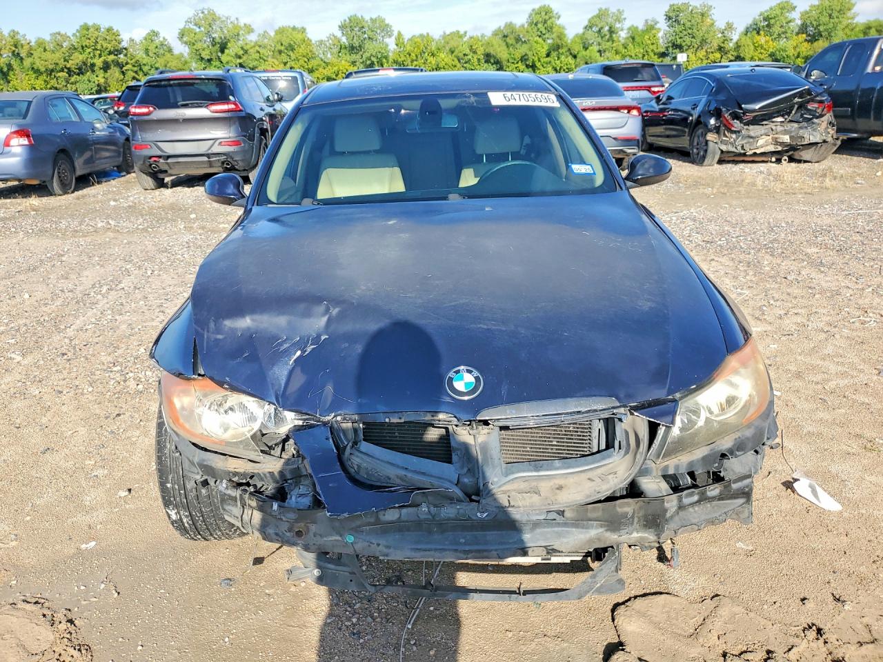 2008 Bmw 328 I Blue vin: WBAVA37538NL17983