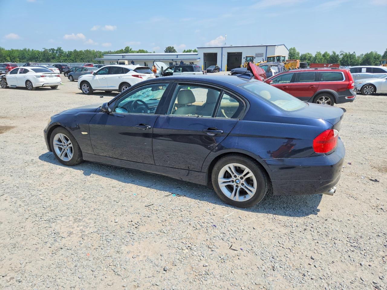 2008 Bmw 328 I Blue vin: WBAVA37538NL45184