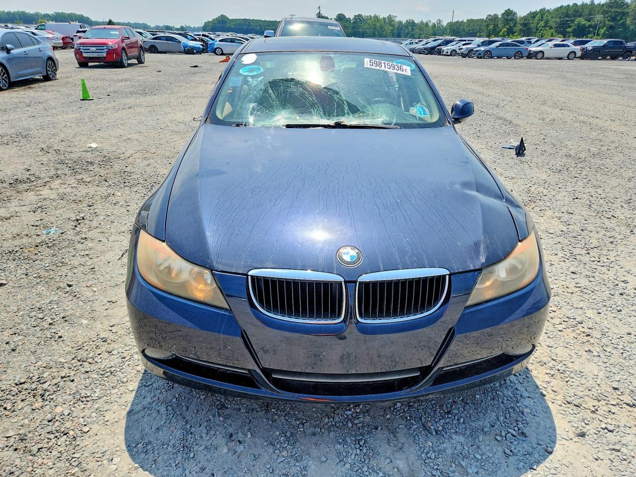 2008 Bmw 328 I Blue vin: WBAVA37538NL45184