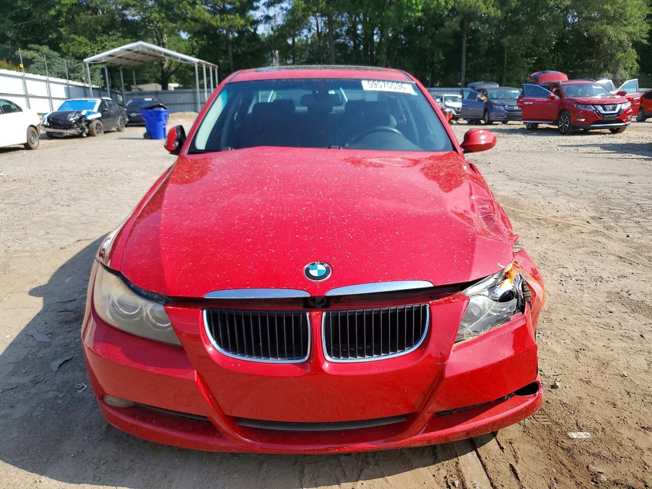 2007 Bmw 328 I Red vin: WBAVA37547NL16680