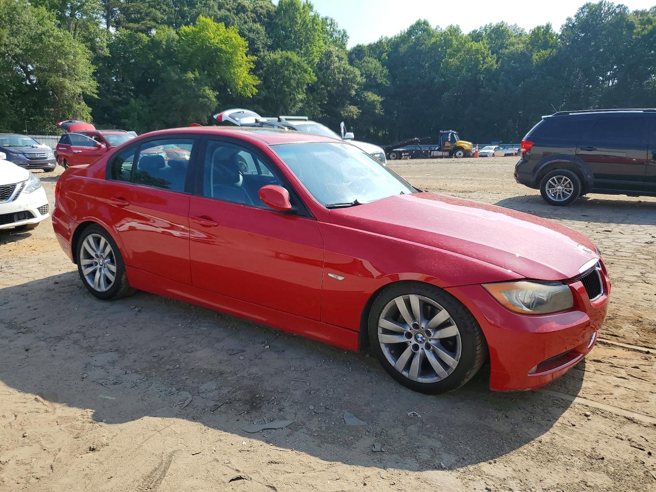 2007 Bmw 328 I Red vin: WBAVA37547NL16680