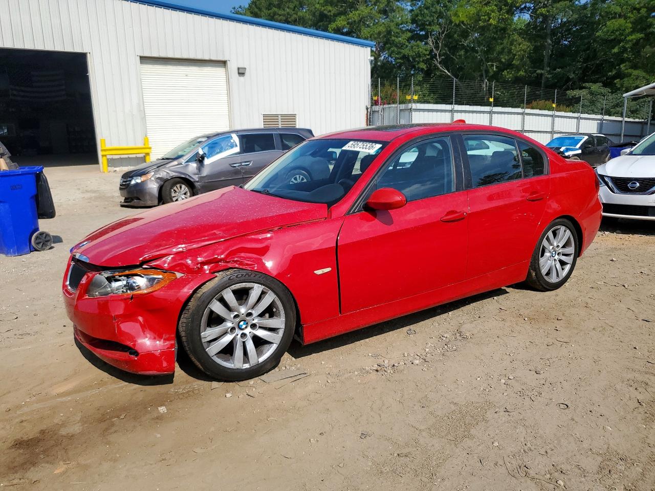 2007 Bmw 328 I Красный vin: WBAVA37547NL16680