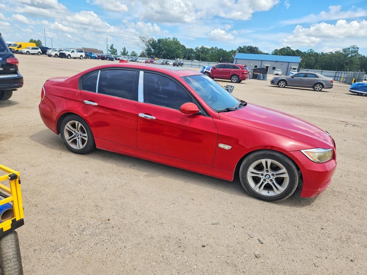 2008 Bmw 328 I Красный vin: WBAVA37548NL50586