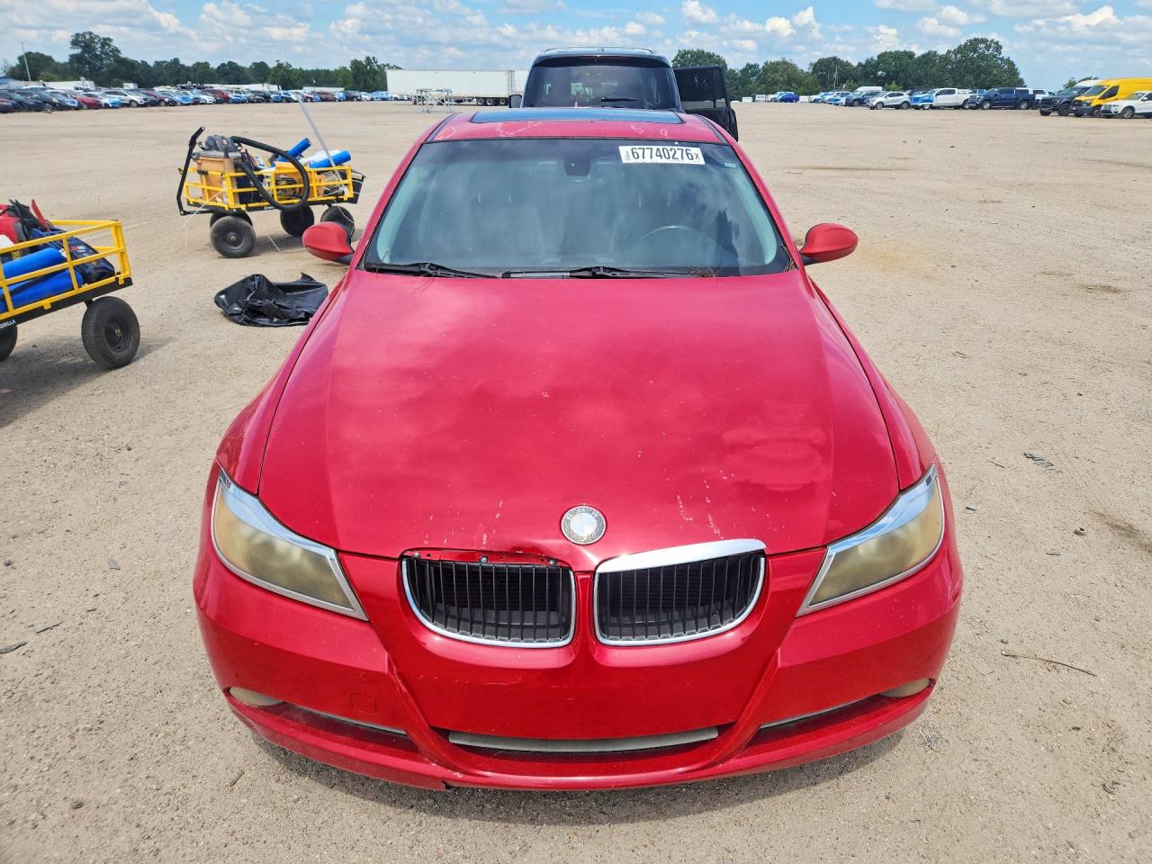 2008 Bmw 328 I Красный vin: WBAVA37548NL50586