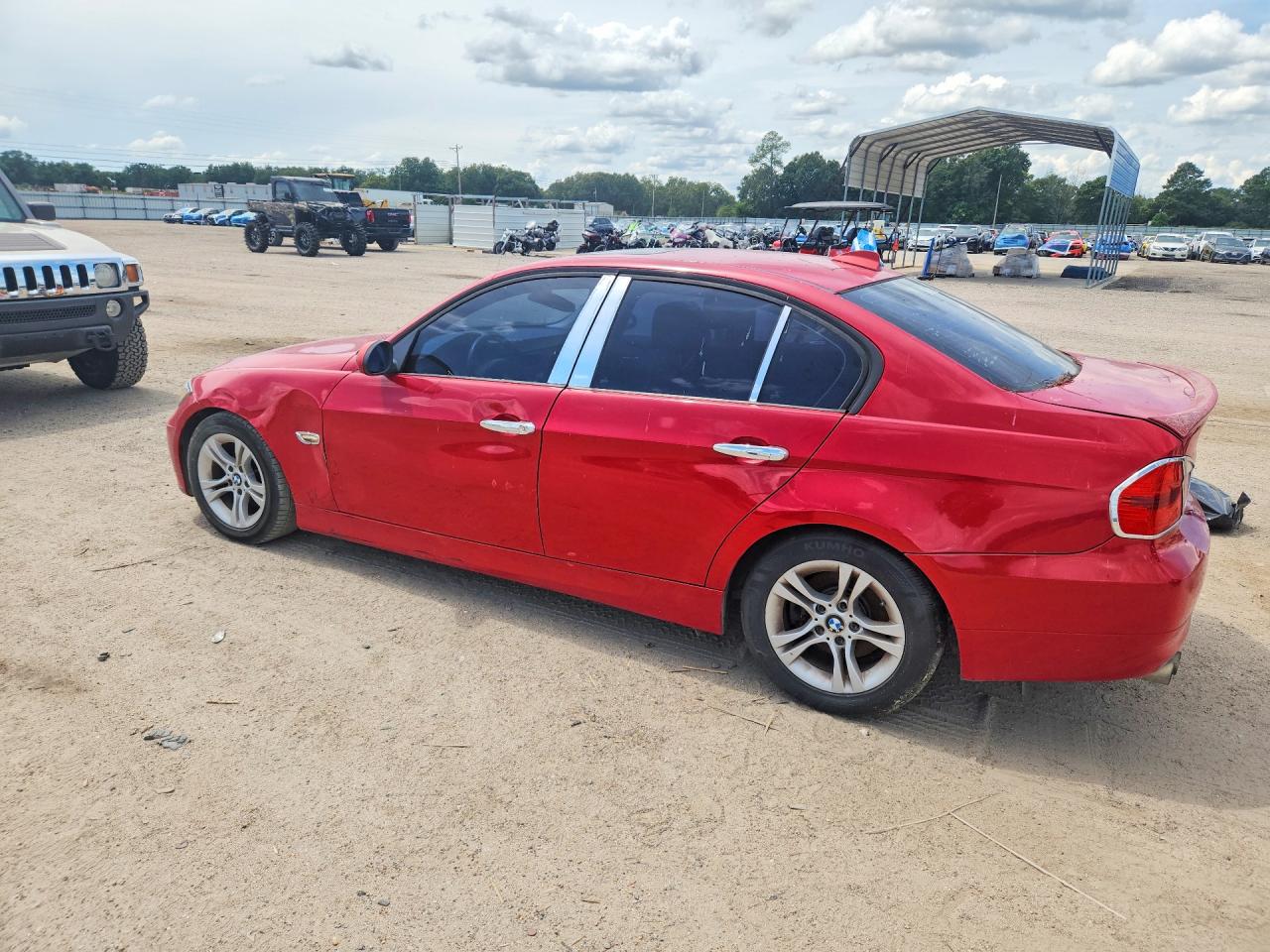 2008 Bmw 328 I Красный vin: WBAVA37548NL50586