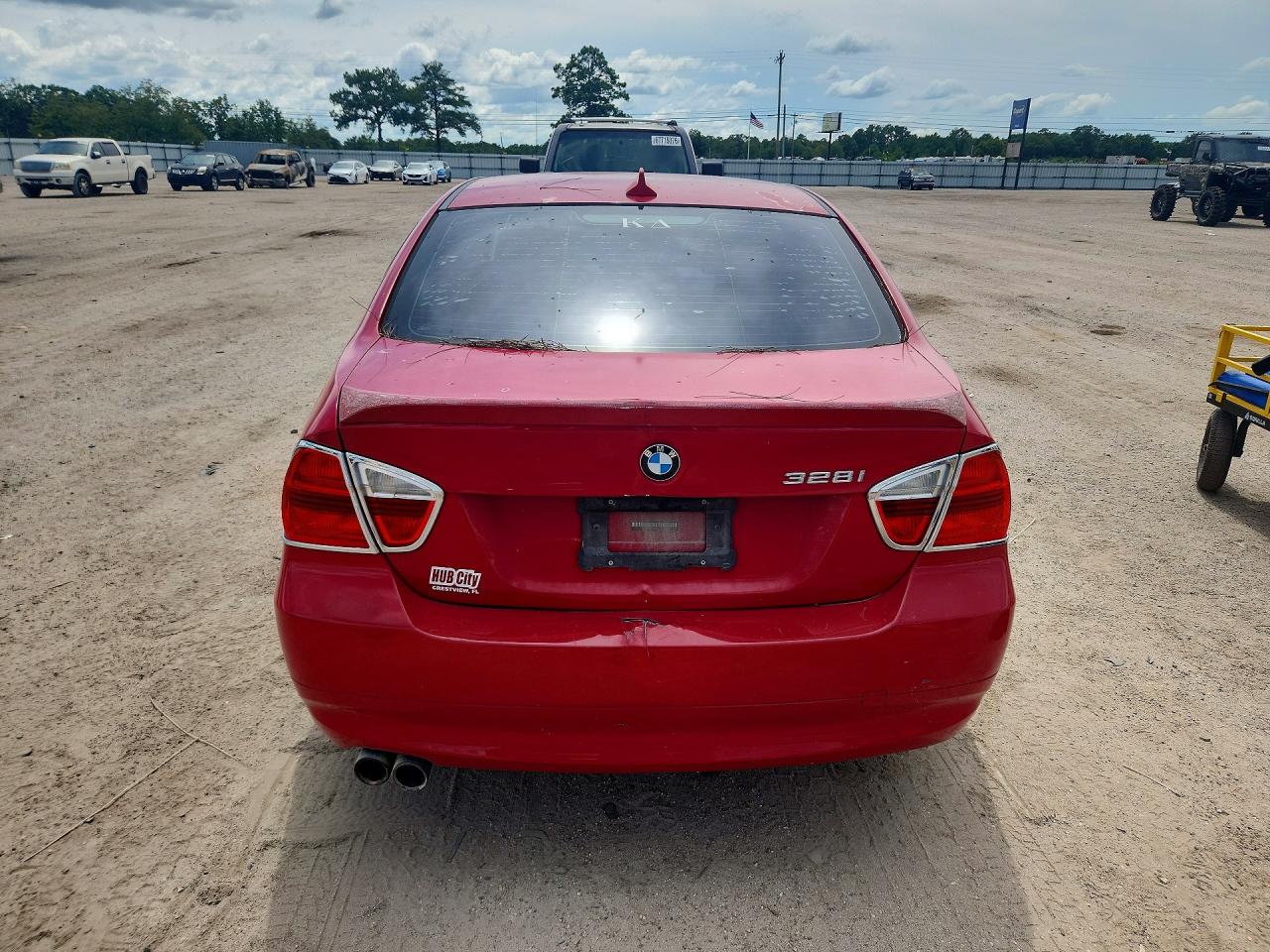 2008 Bmw 328 I Красный vin: WBAVA37548NL50586