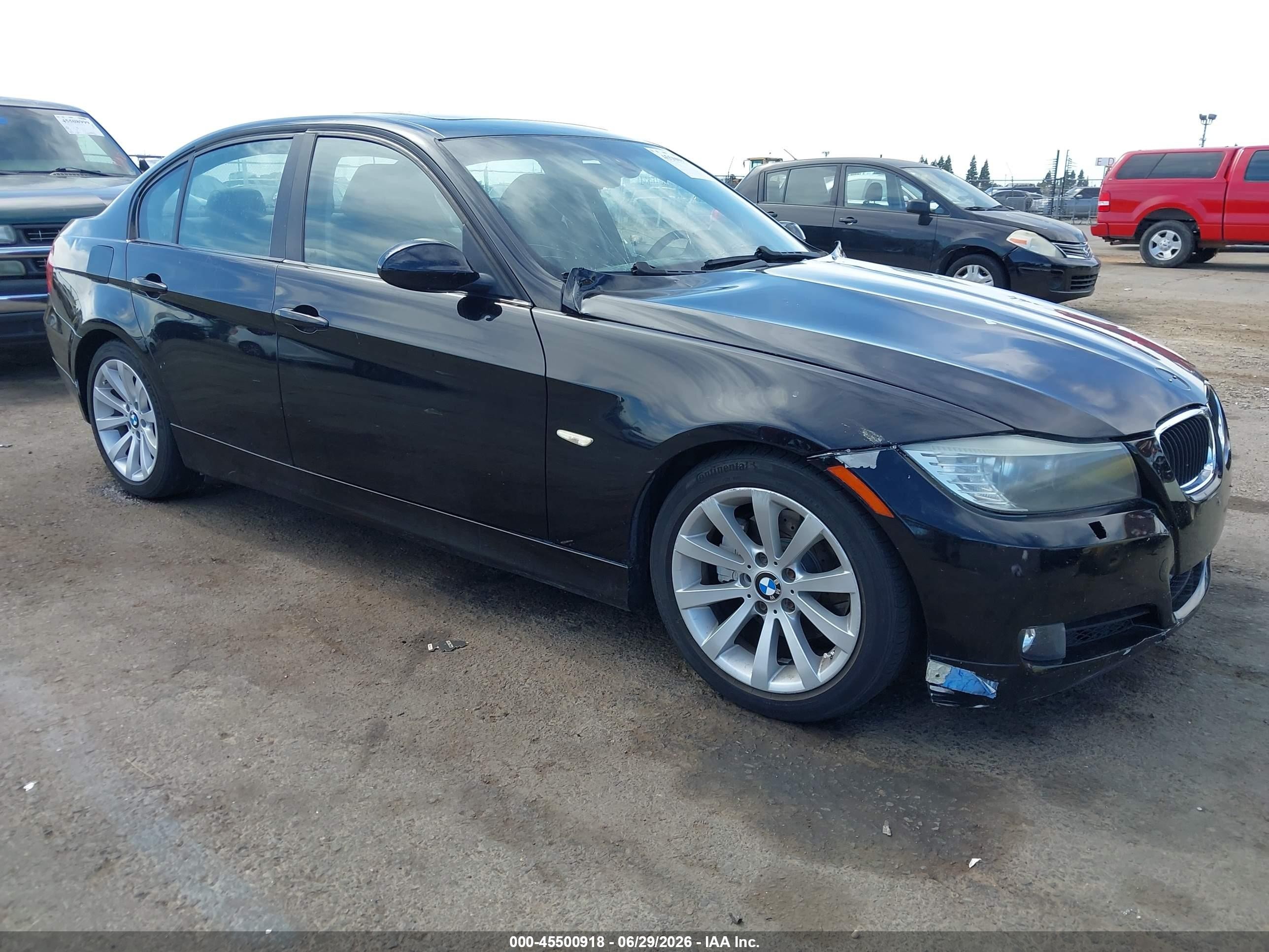 2008 Bmw 328i   Черный vin: WBAVA37548NL50734