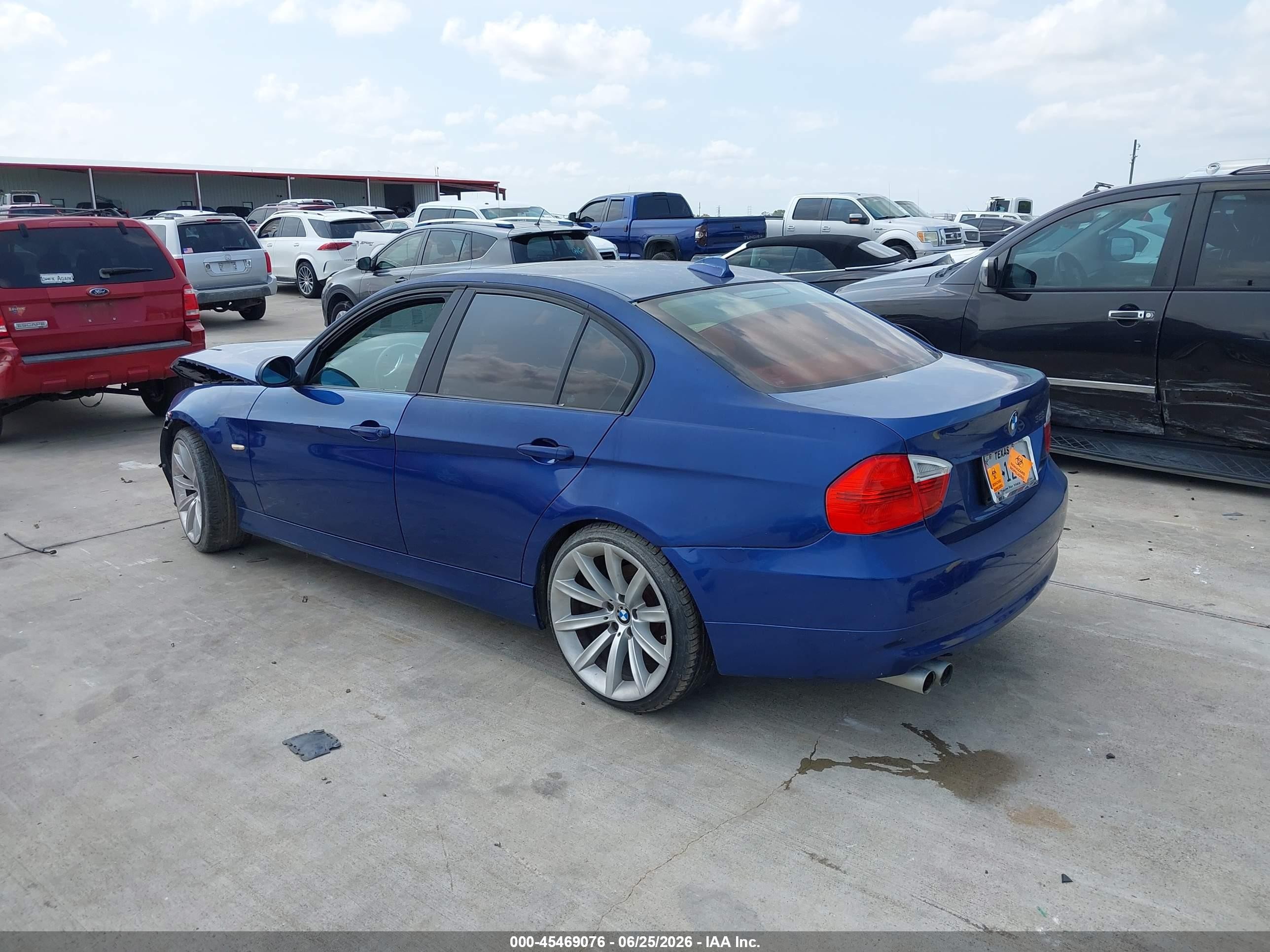 2008 Bmw 328i   Синий vin: WBAVA37568NL54834