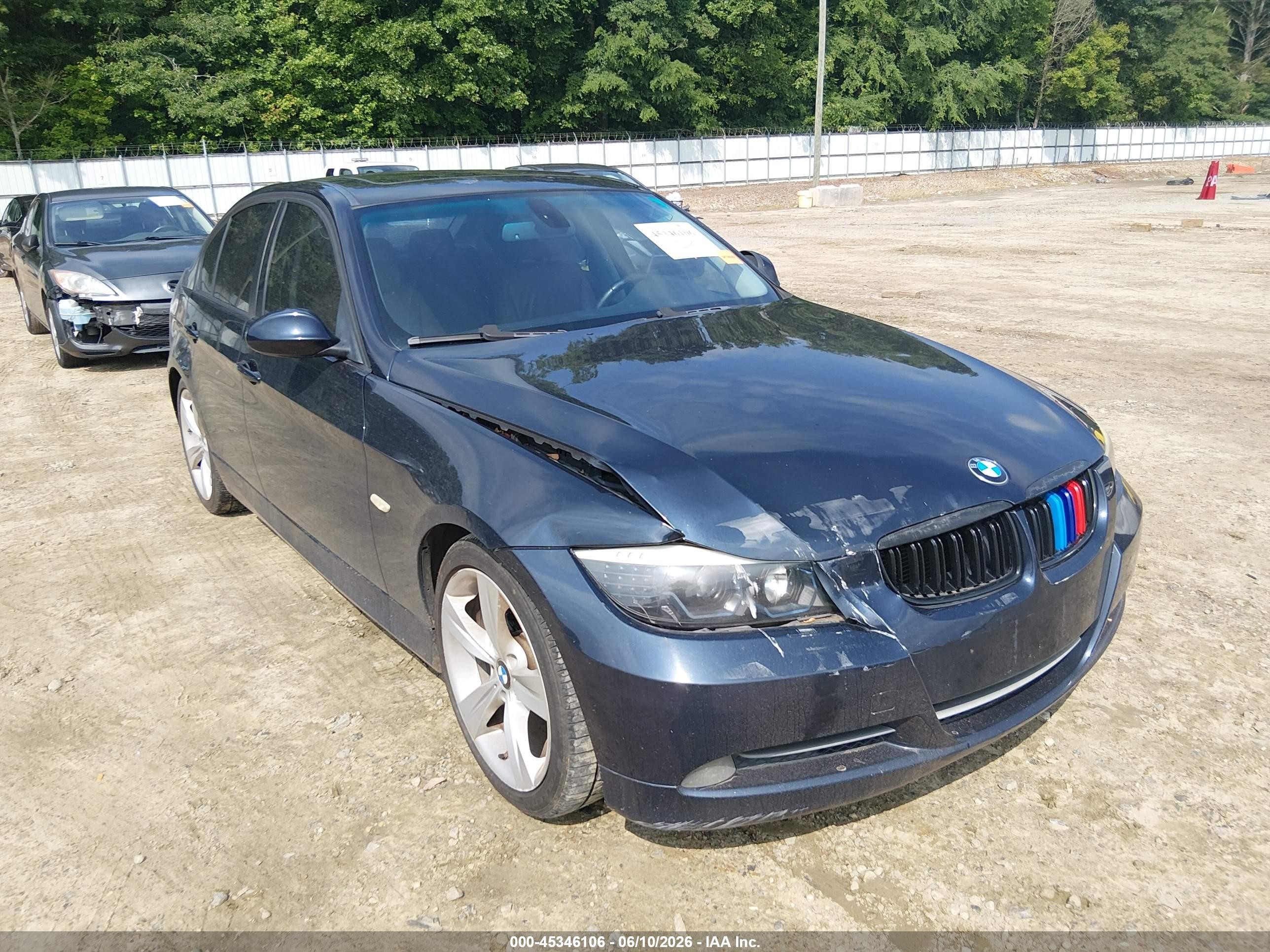 2008 Bmw 328i   Blue vin: WBAVA37568NL58334
